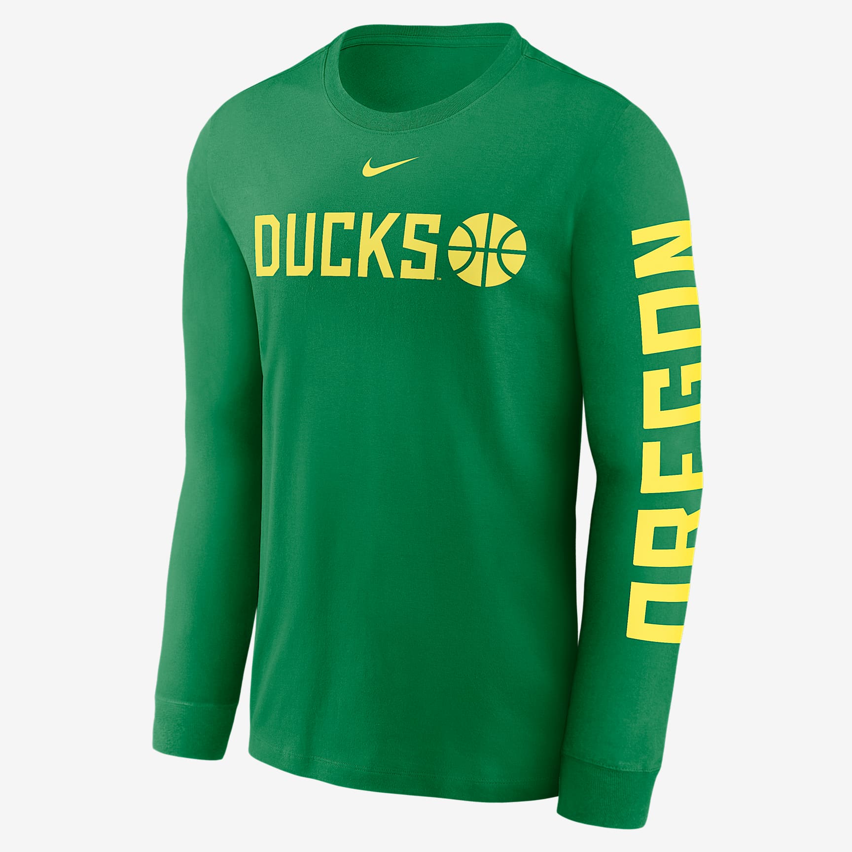 Oregon Ducks Basketball Icon Men's Nike College Long-Sleeve T-Shirt