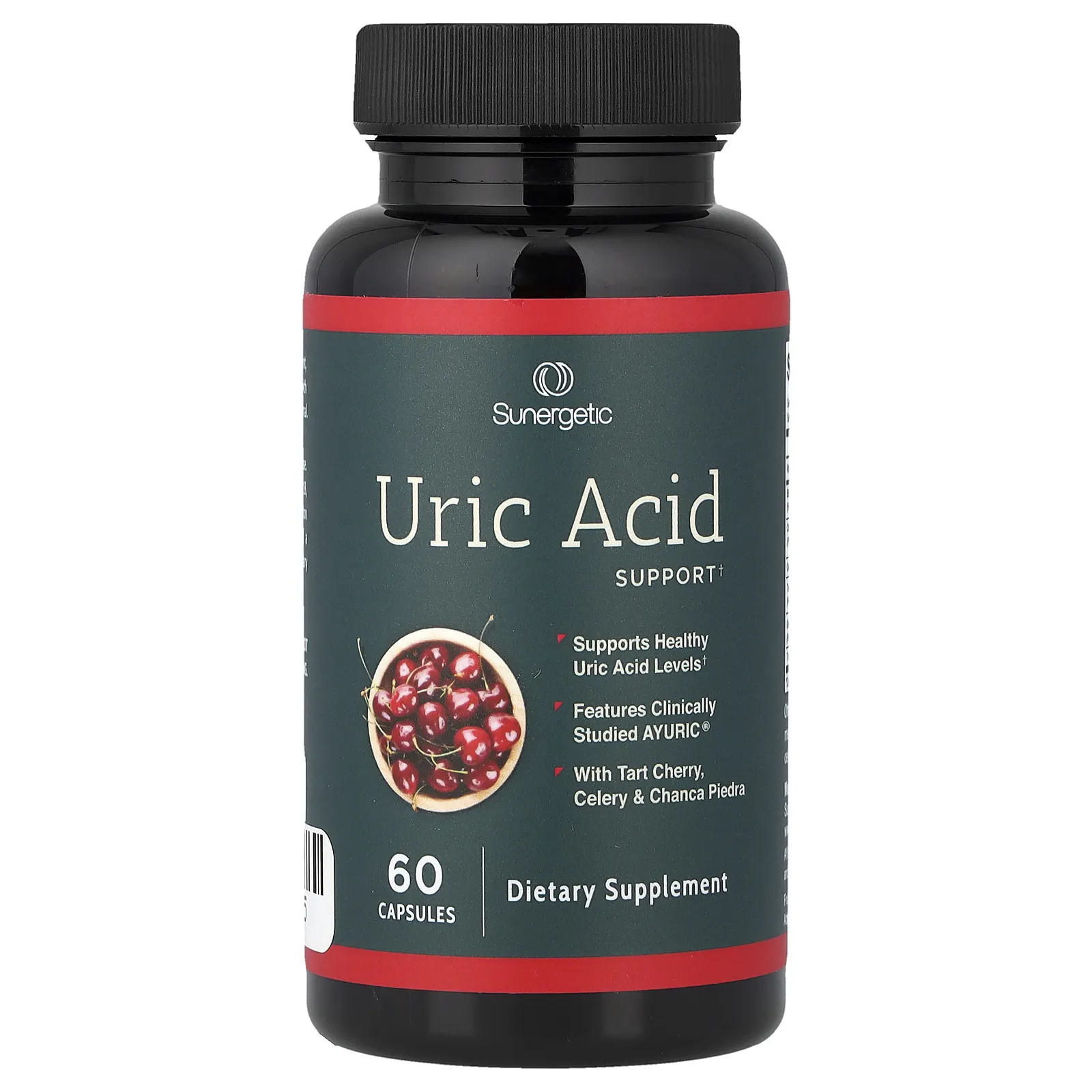 Sunergetic, мочевая кислота, 60 капсул