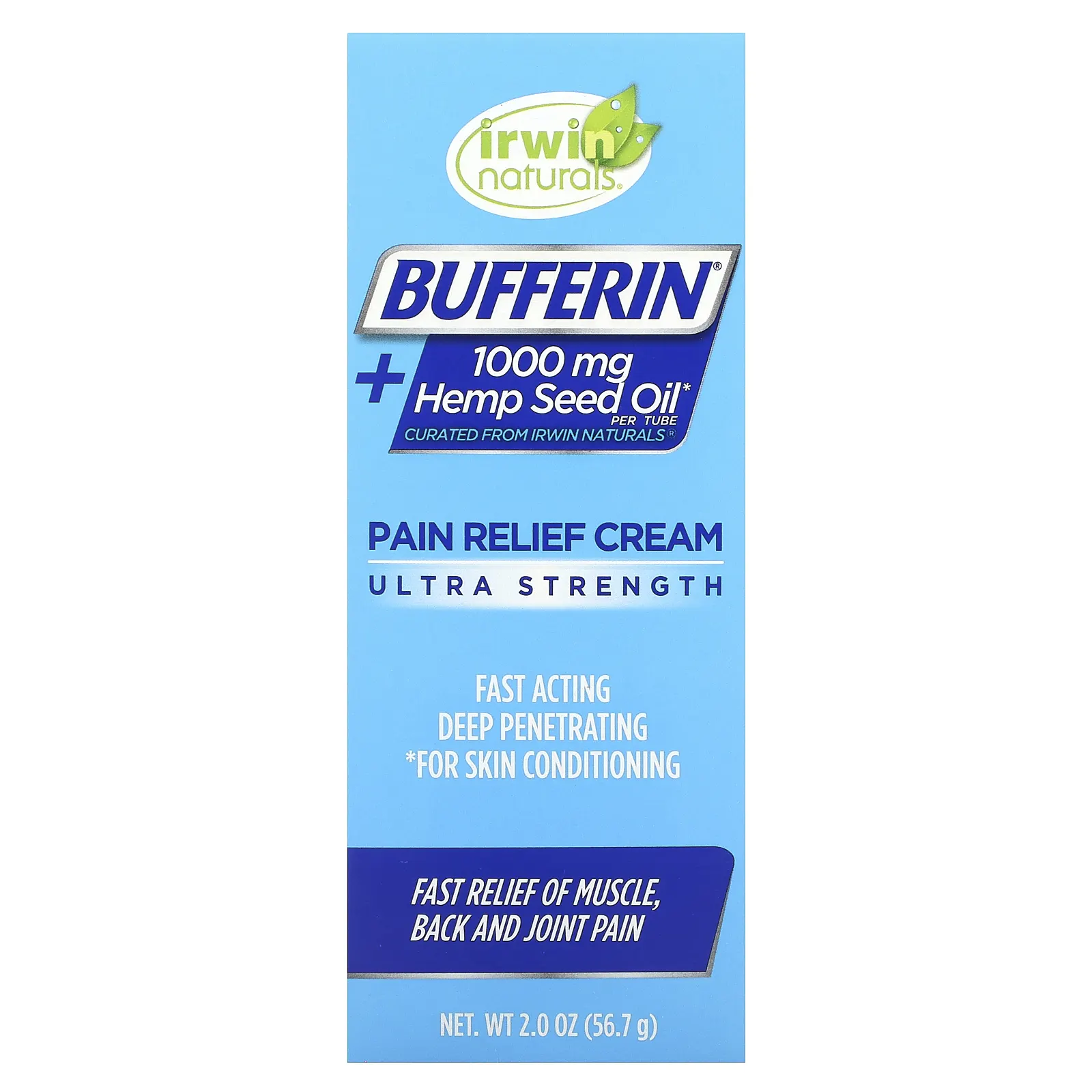 Bufferin, обезболивающий крем, с повышенной силой действия, 56,7 г (2 унции)