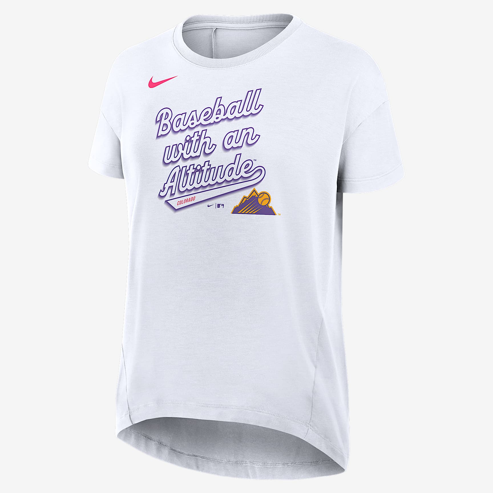 Colorado Rockies City Connect Flowy Women’s Nike Dri-FIT MLB T-Shirt
