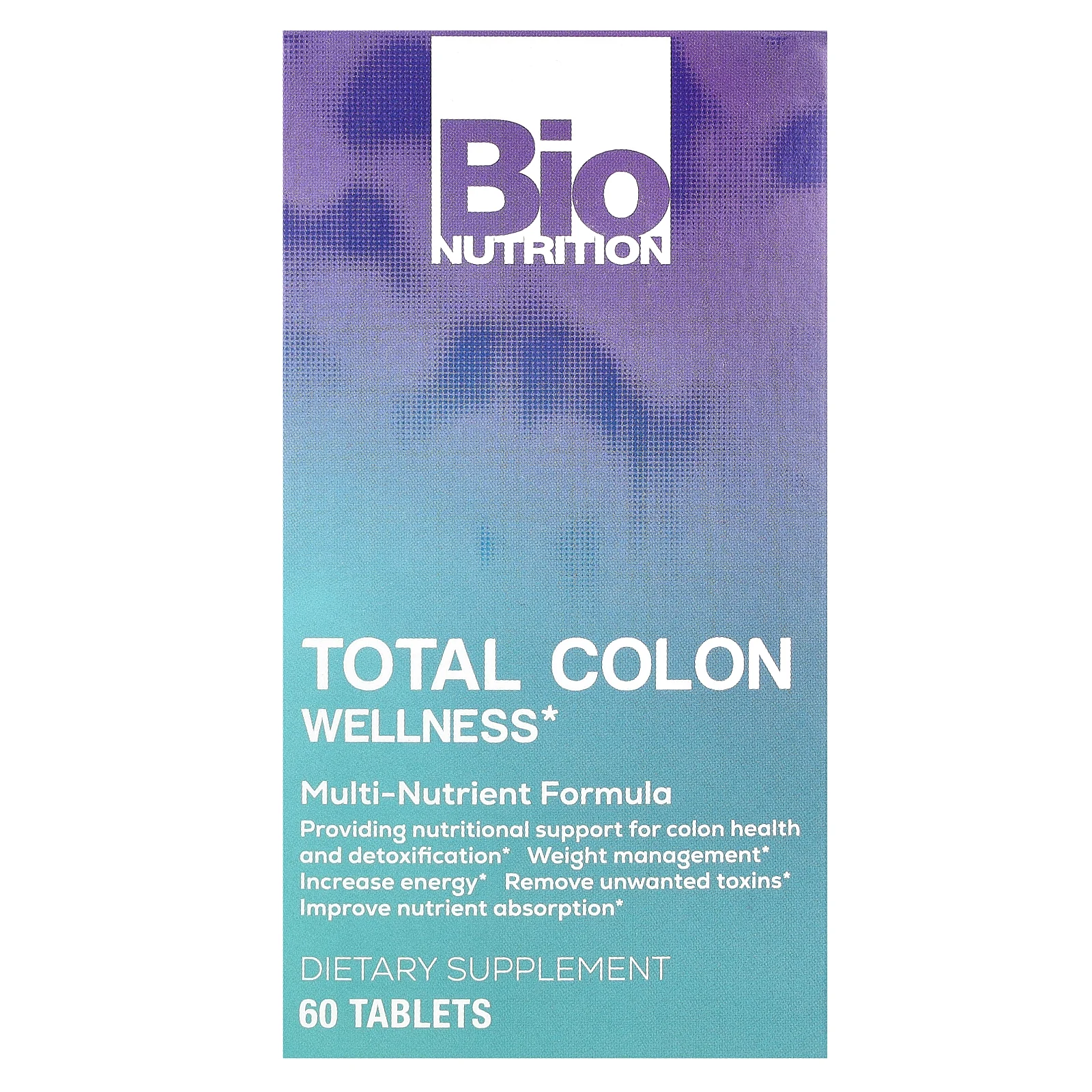 Bio Nutrition, Total Colon Wellness, 60 таблеток