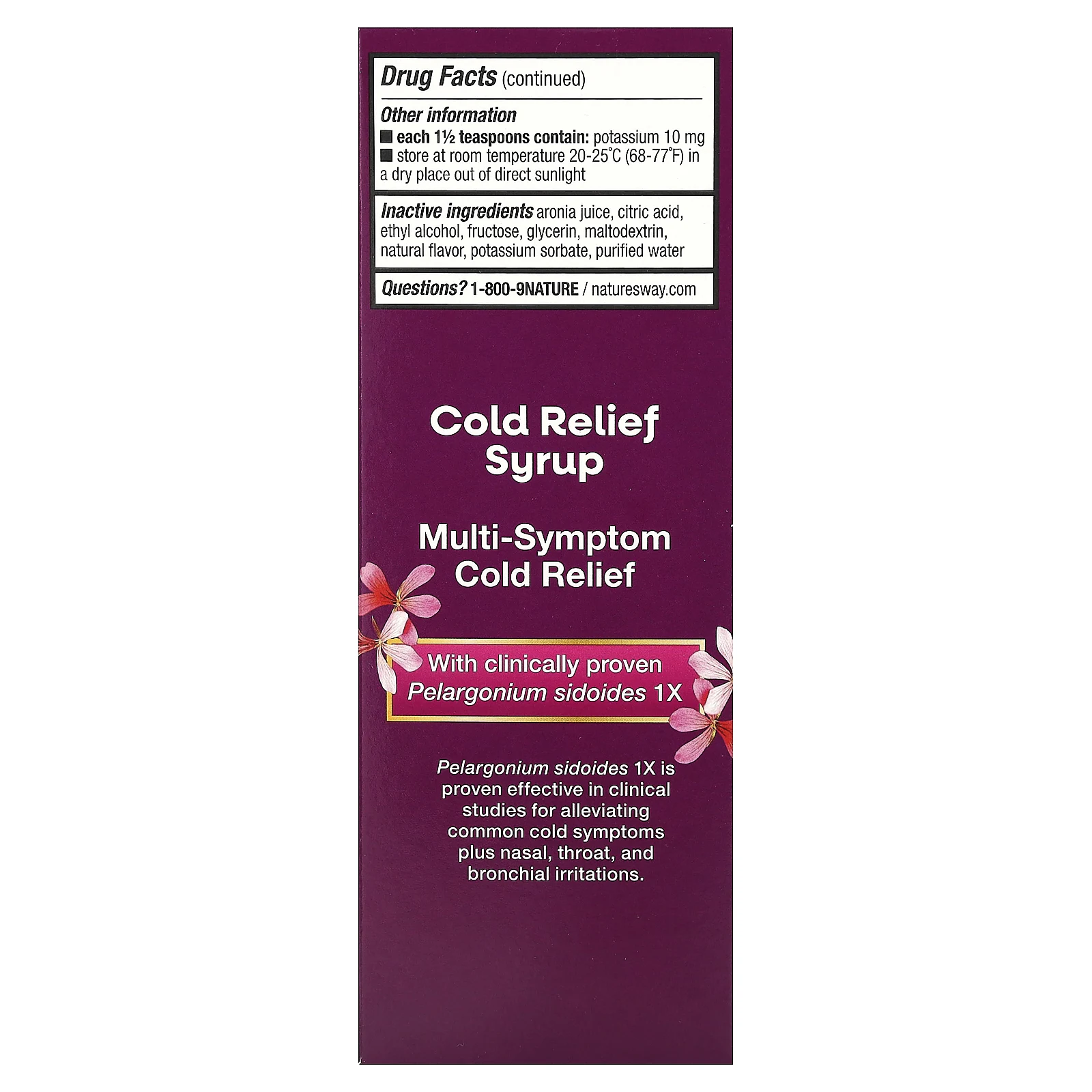 Nature's Way, Umcka, ColdCare, успокаивающий сироп, вишня, 240 мл (8 жидк. Унций)