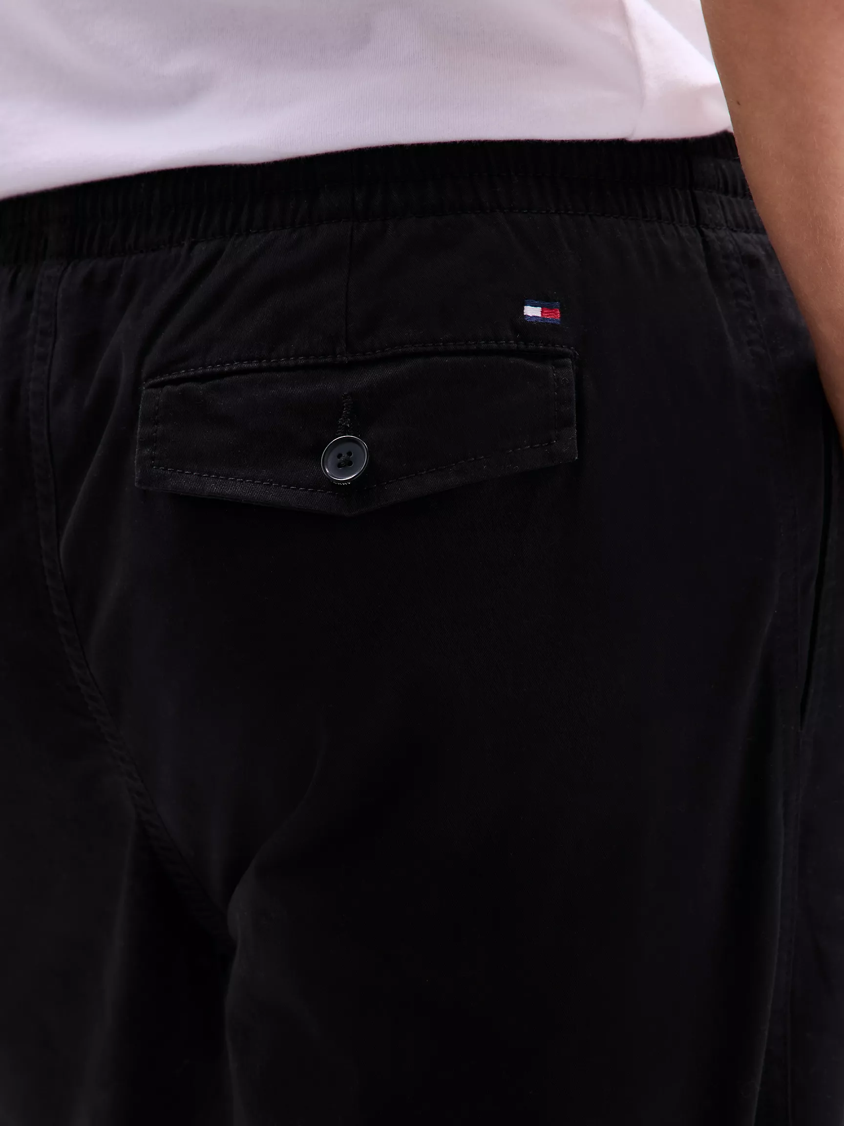 Мужские шорты Tommy Hilfiger, Трикотажные шорты из твила с бархатистой отделкой