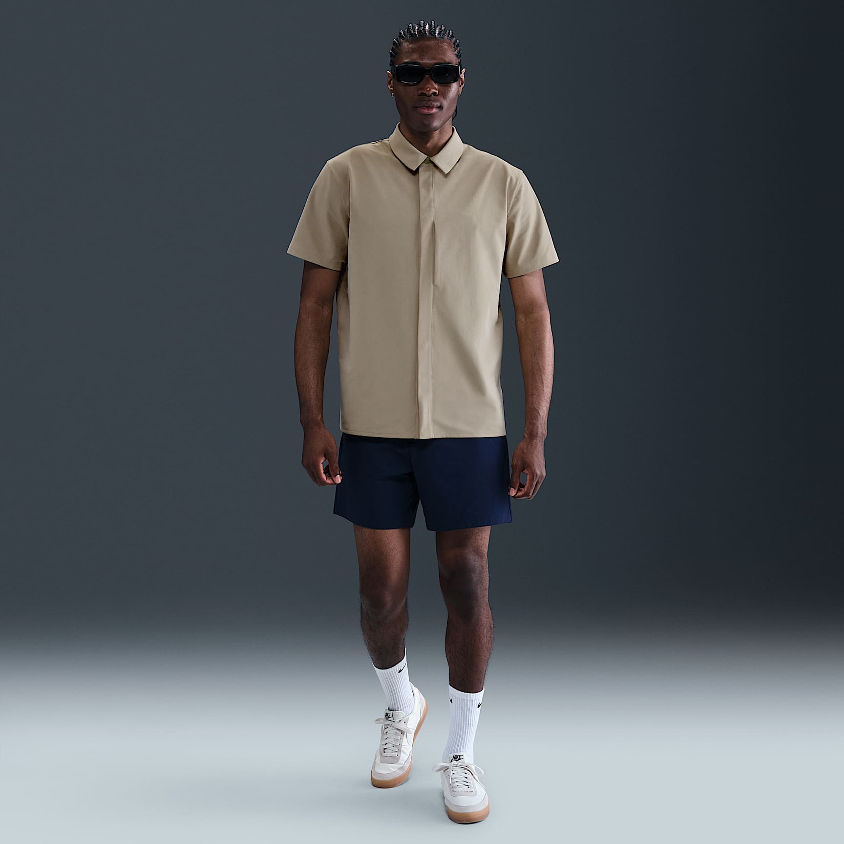 Nike 24.7 PerfectStretch Men's Dri-FIT Short-Sleeve Button-Down Top