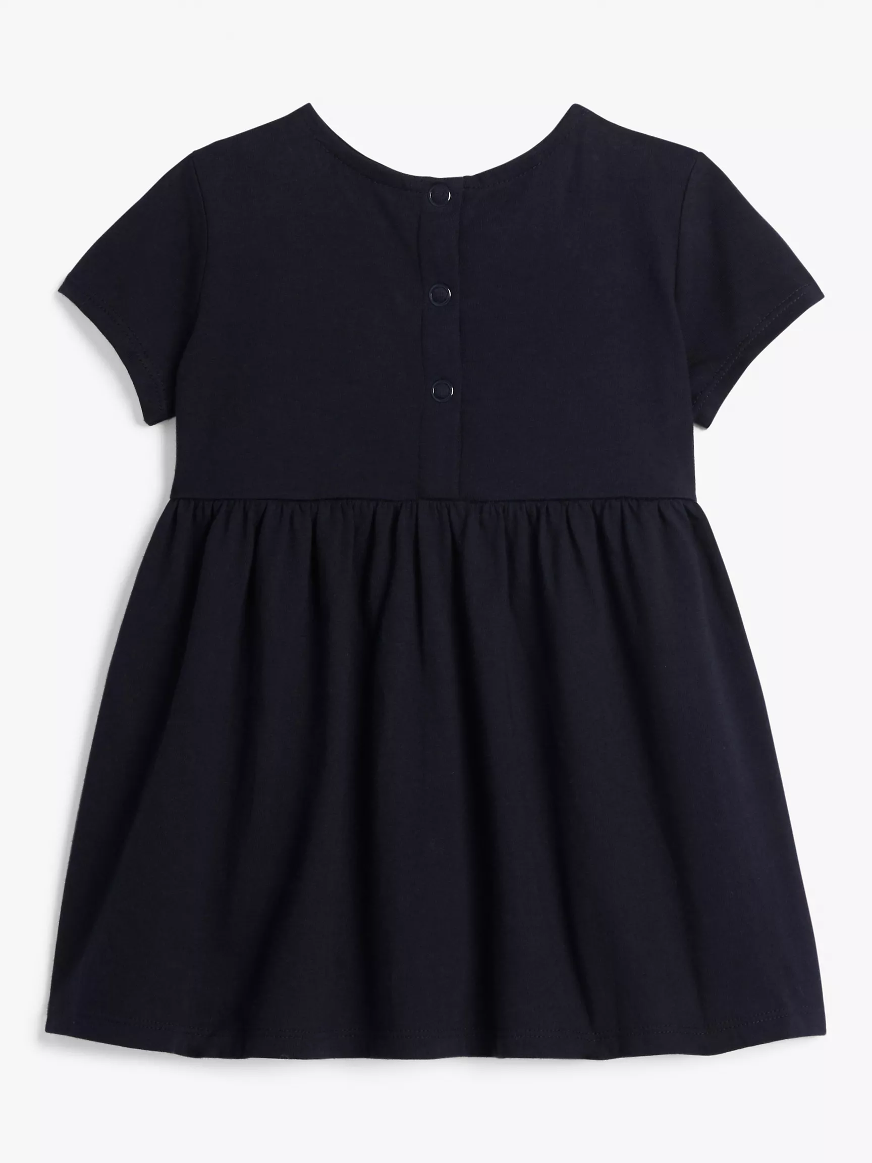 Детское платье Tommy Hilfiger, Детское платье с коротким рукавом и круглым логотипом