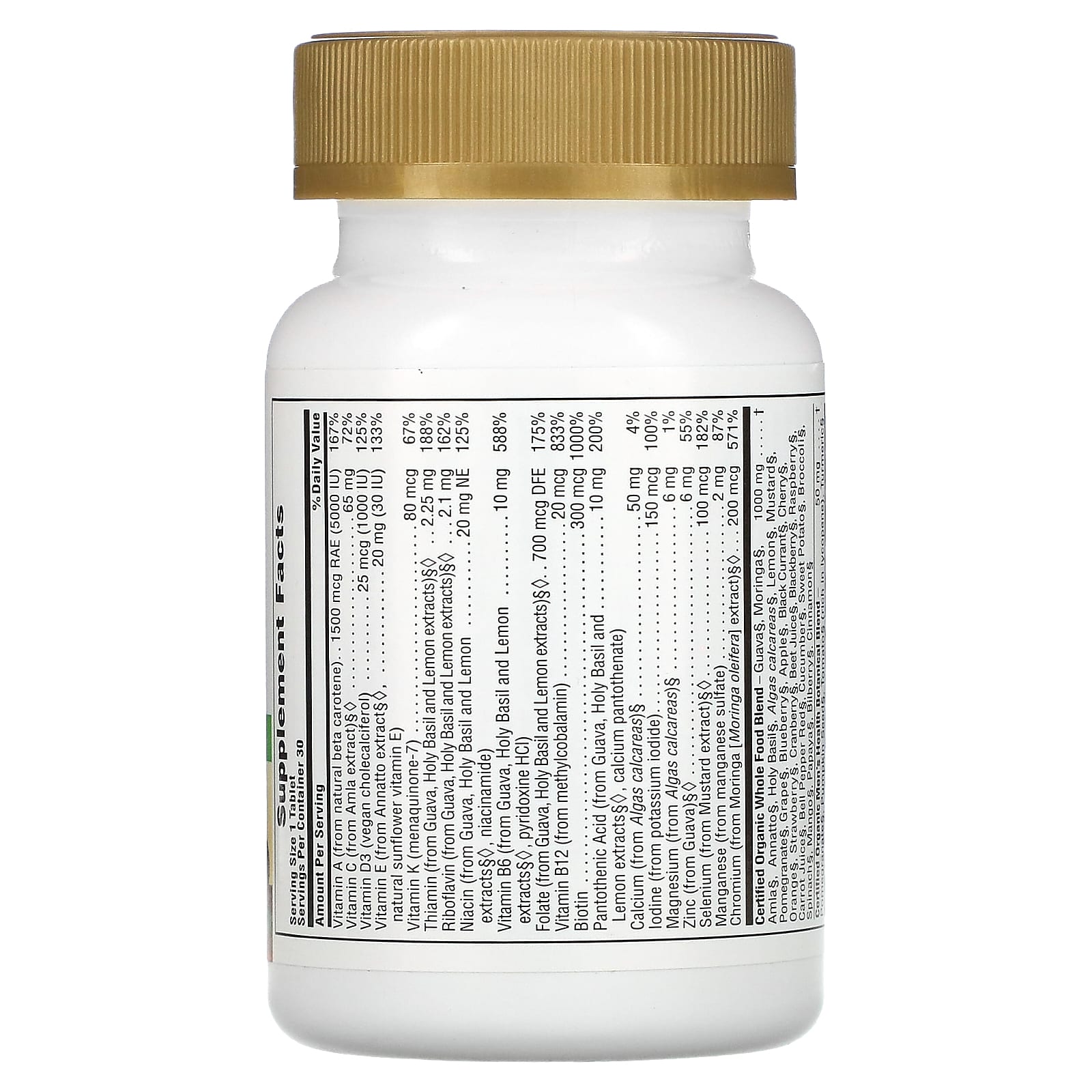 NaturesPlus, Source of Life Garden, мультивитамины для мужчин для приема один раз в день, 30 веганских таблеток