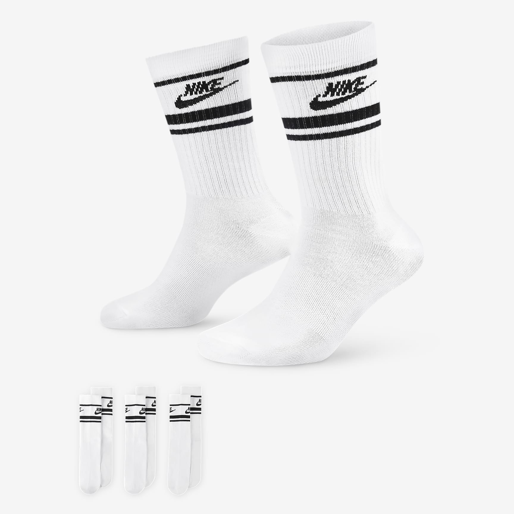 Nike Sportswear Dri-FIT Everyday Essential Crew Socks (3 Pairs)