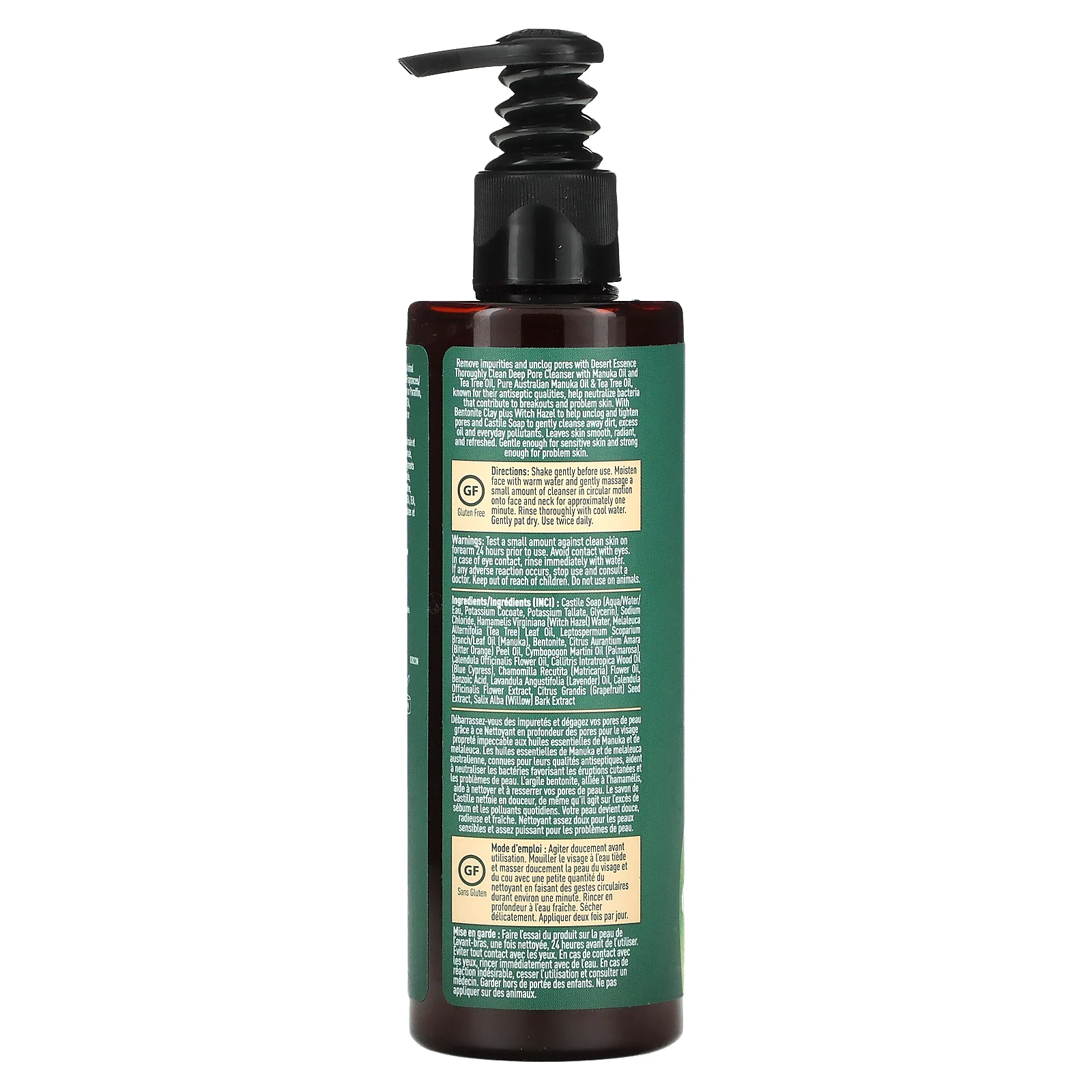 Desert Essence, Тщательно очищающее средство для глубокого очищения пор, 250 мл (8,5 жидк. Унции)