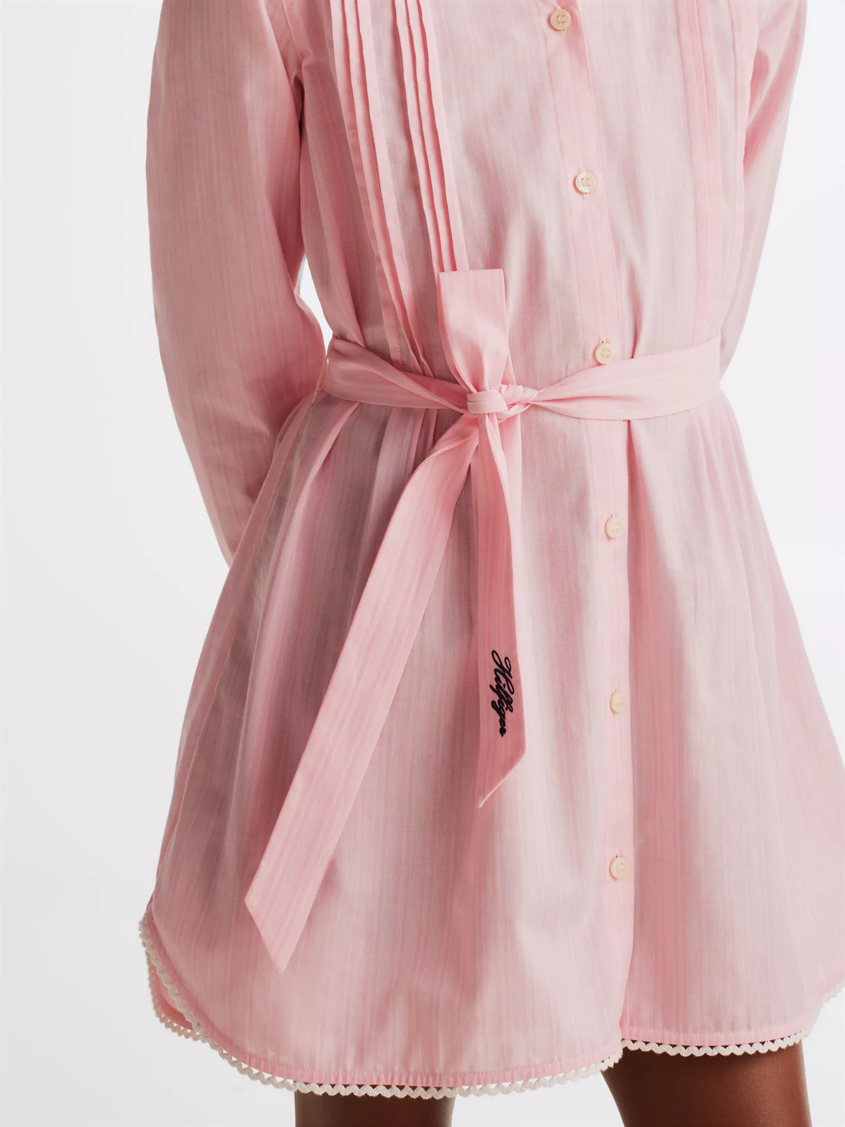 Платье для девочек Tommy Hilfiger, Детское платье-рубашка в полоску с длинным рукавом