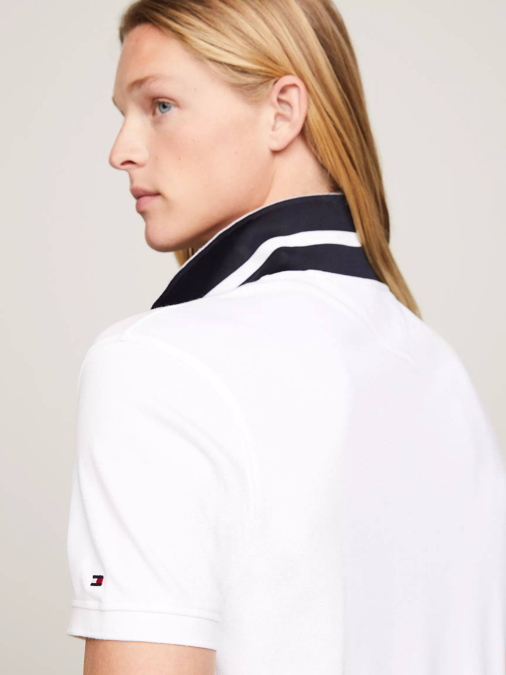 Мужское поло Tommy Hilfiger, Поло стандартного кроя с нашивкой логотипа Monotype