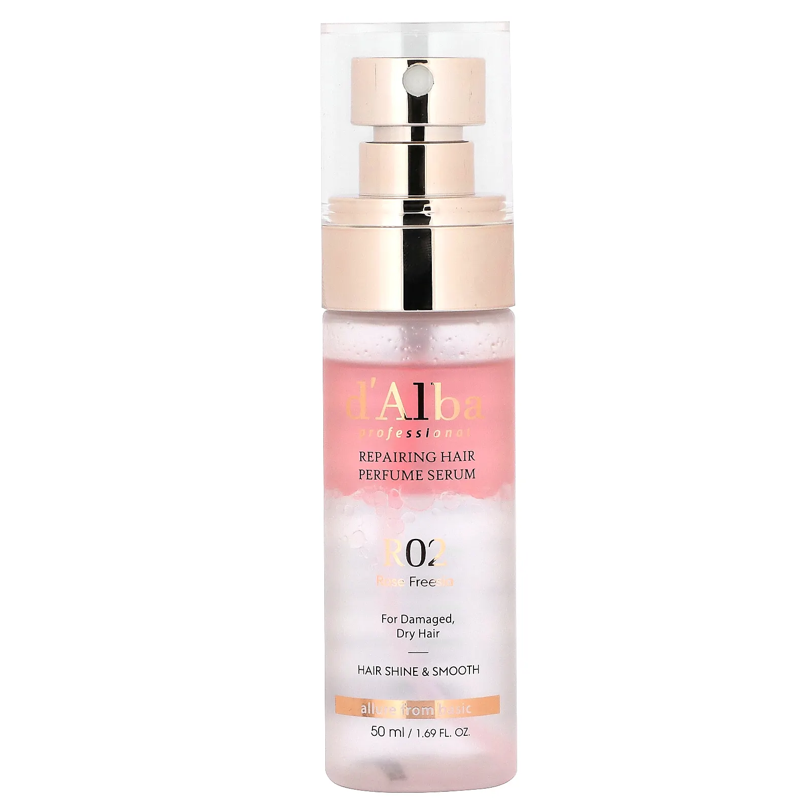 d'Alba, Professional, восстанавливающая сыворотка с парфюмом, R02 розовая фрезия, 50 мл (1,69 жидк. унции)