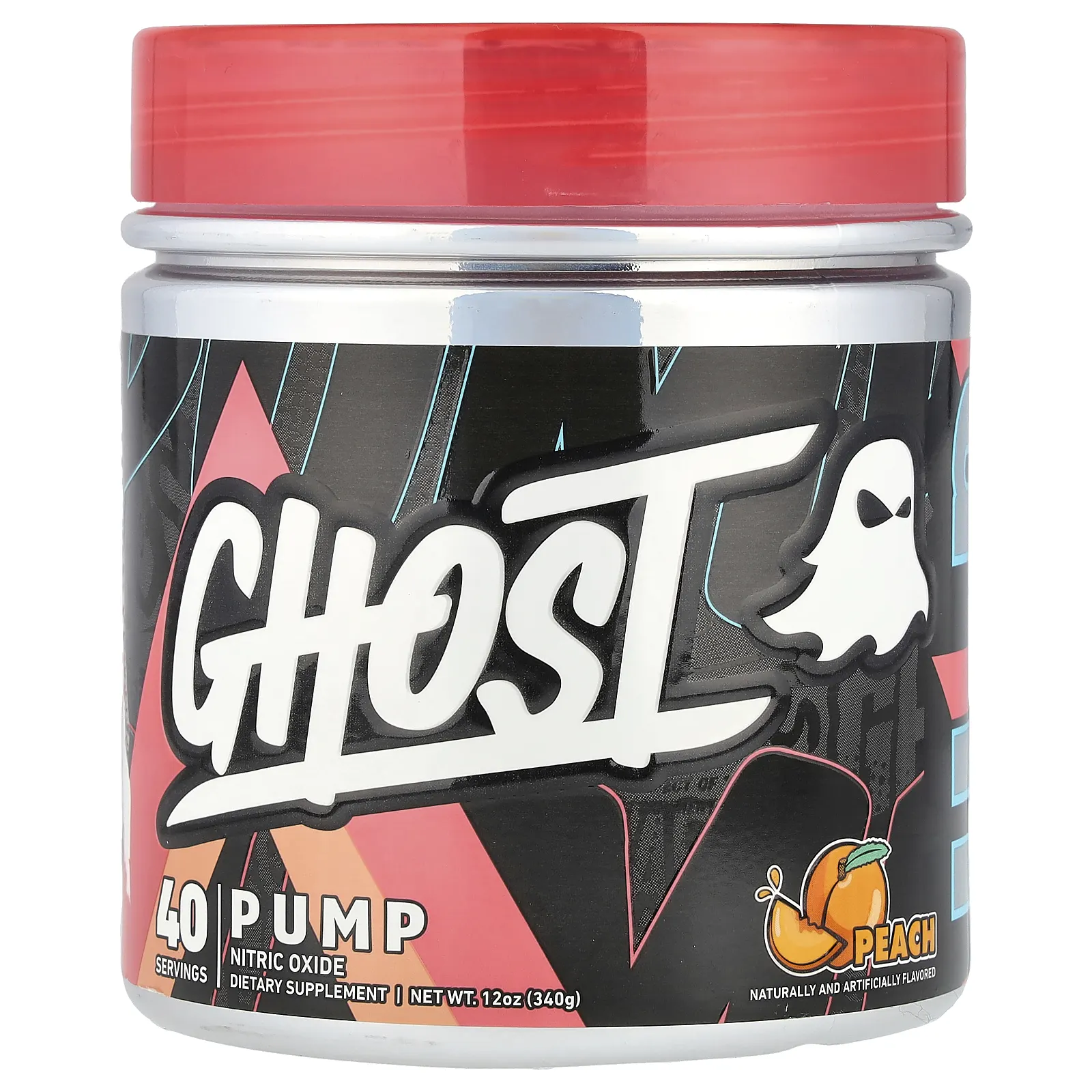 Ghost, Pump, персик, 340 г (12 унций)