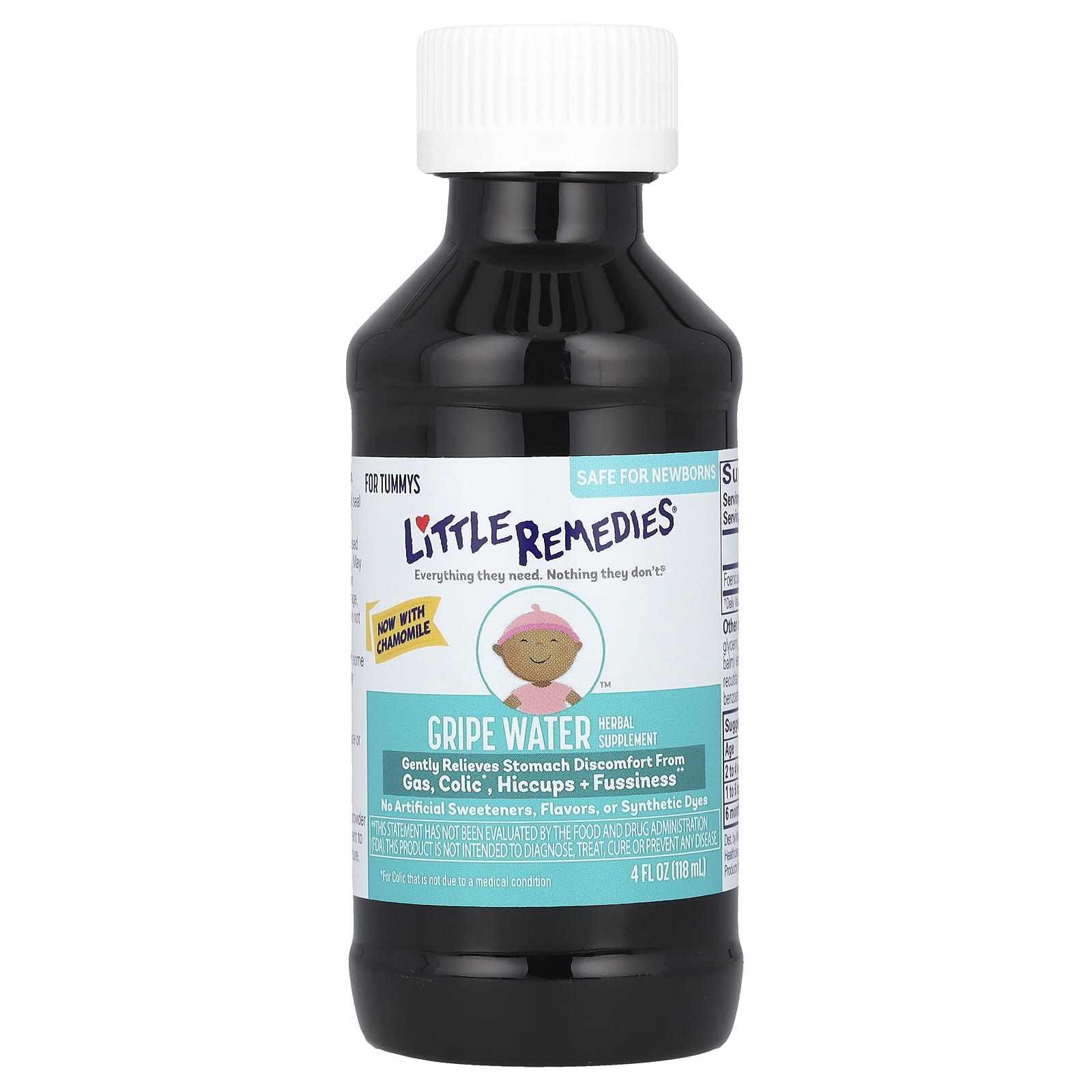 Little Remedies, Gripe Water, для животика, 118 мл (4 жидк. Унции)