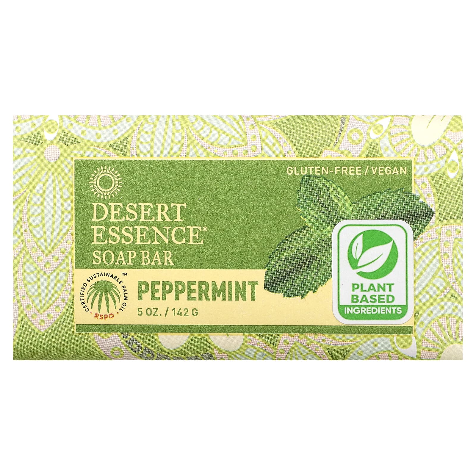 Desert Essence, Soap Bar, перечная мята, 142 г (5 унций)