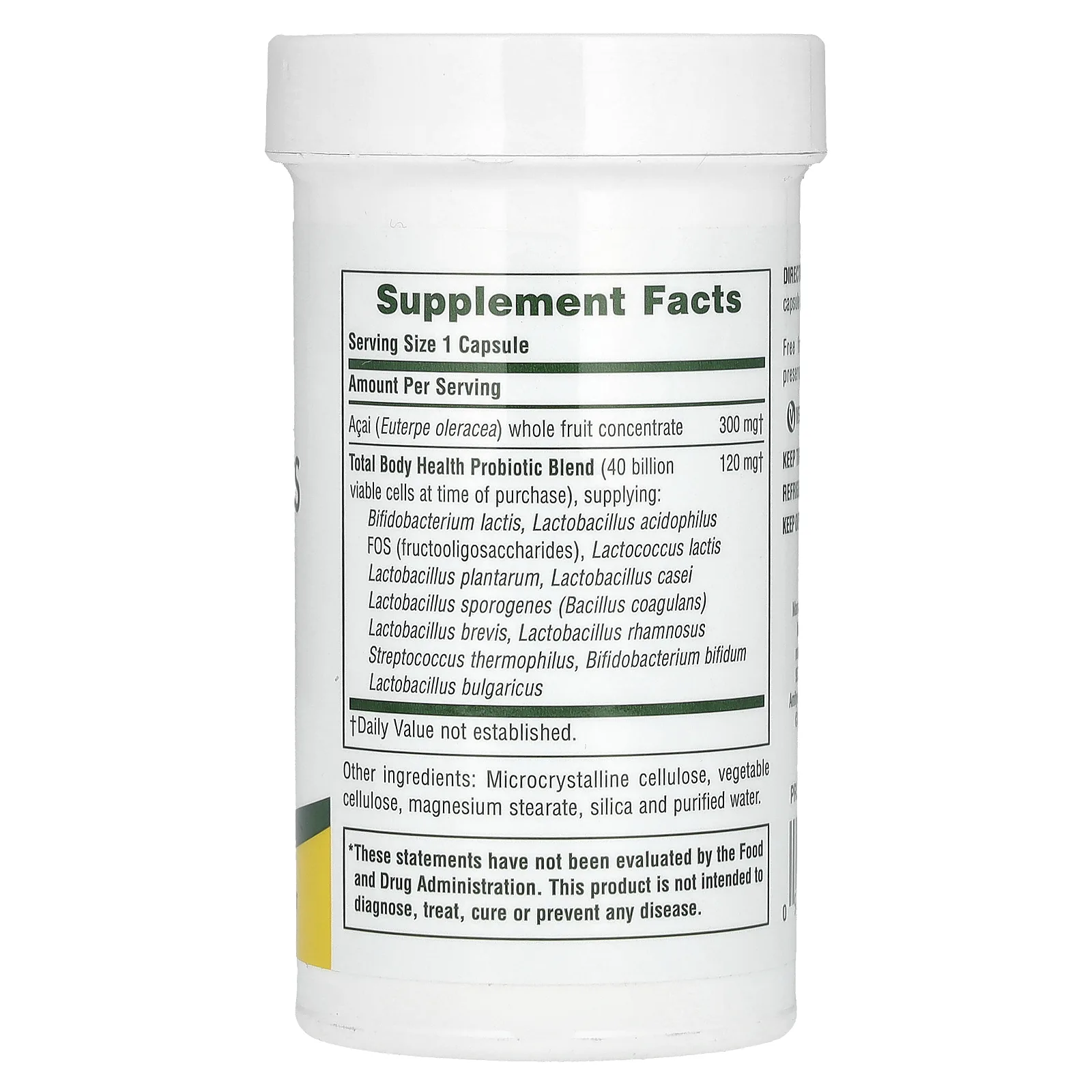 NaturesPlus, ультрапробиотики, максимальная эффективность, 40 млрд жизнеспособных клеток, 60 растительных капсул