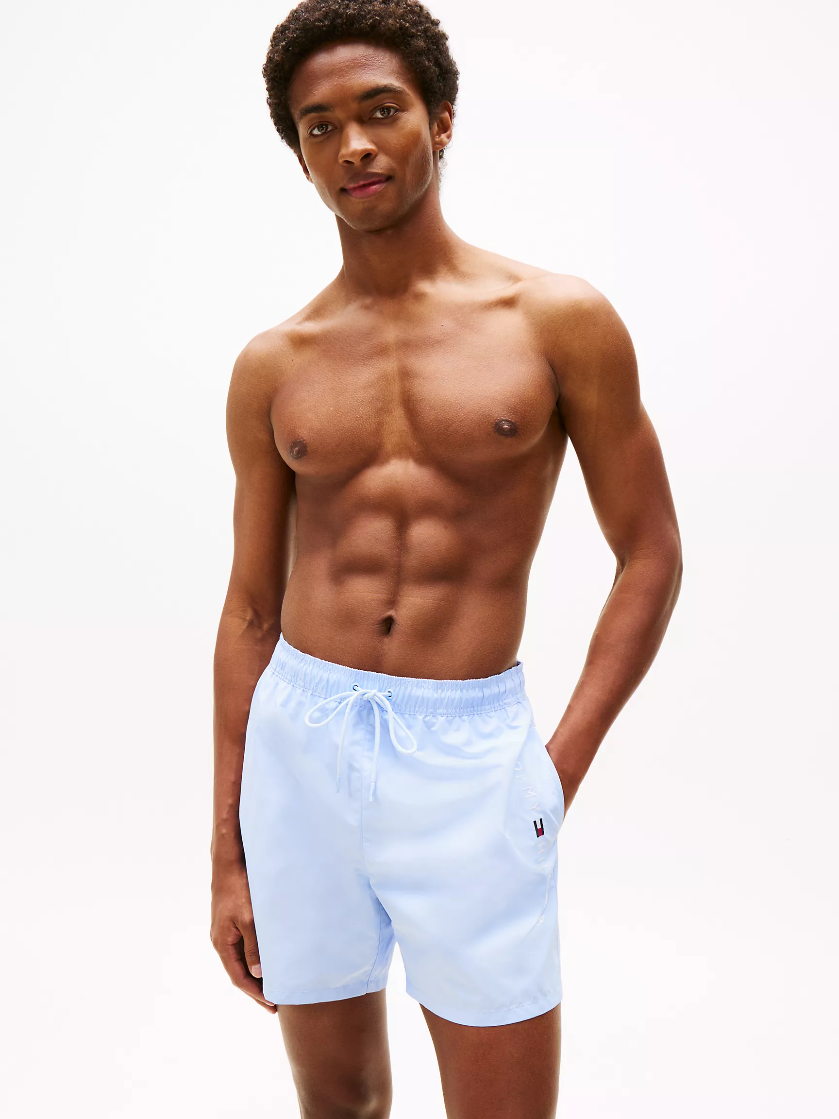 Мужские купальники Tommy Hilfiger, Плавательные шорты Tommy с логотипом (7 дюймов)