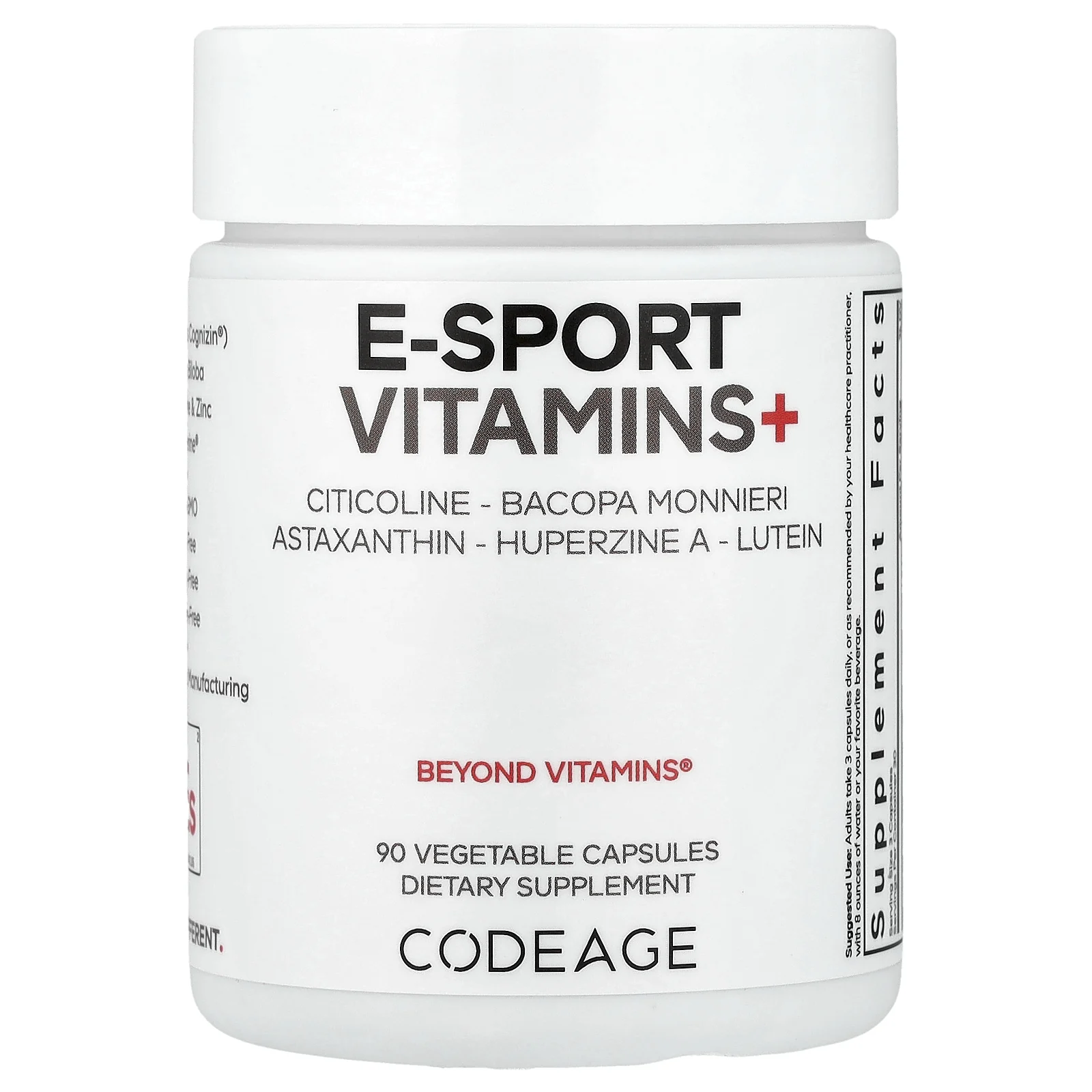 Codeage, E-Sport Vitamins +, 90 растительных капсул