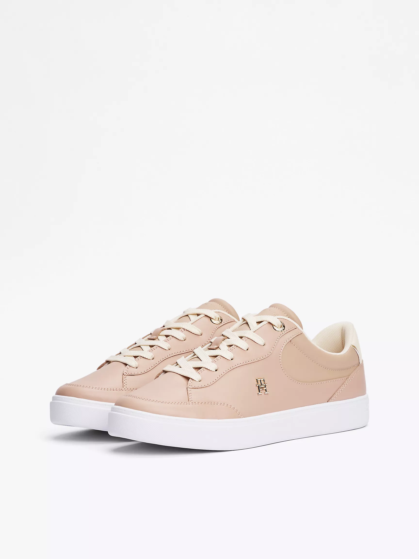 Женские кроссовки Tommy Hilfiger, Кожаные кеды с монограммным узором