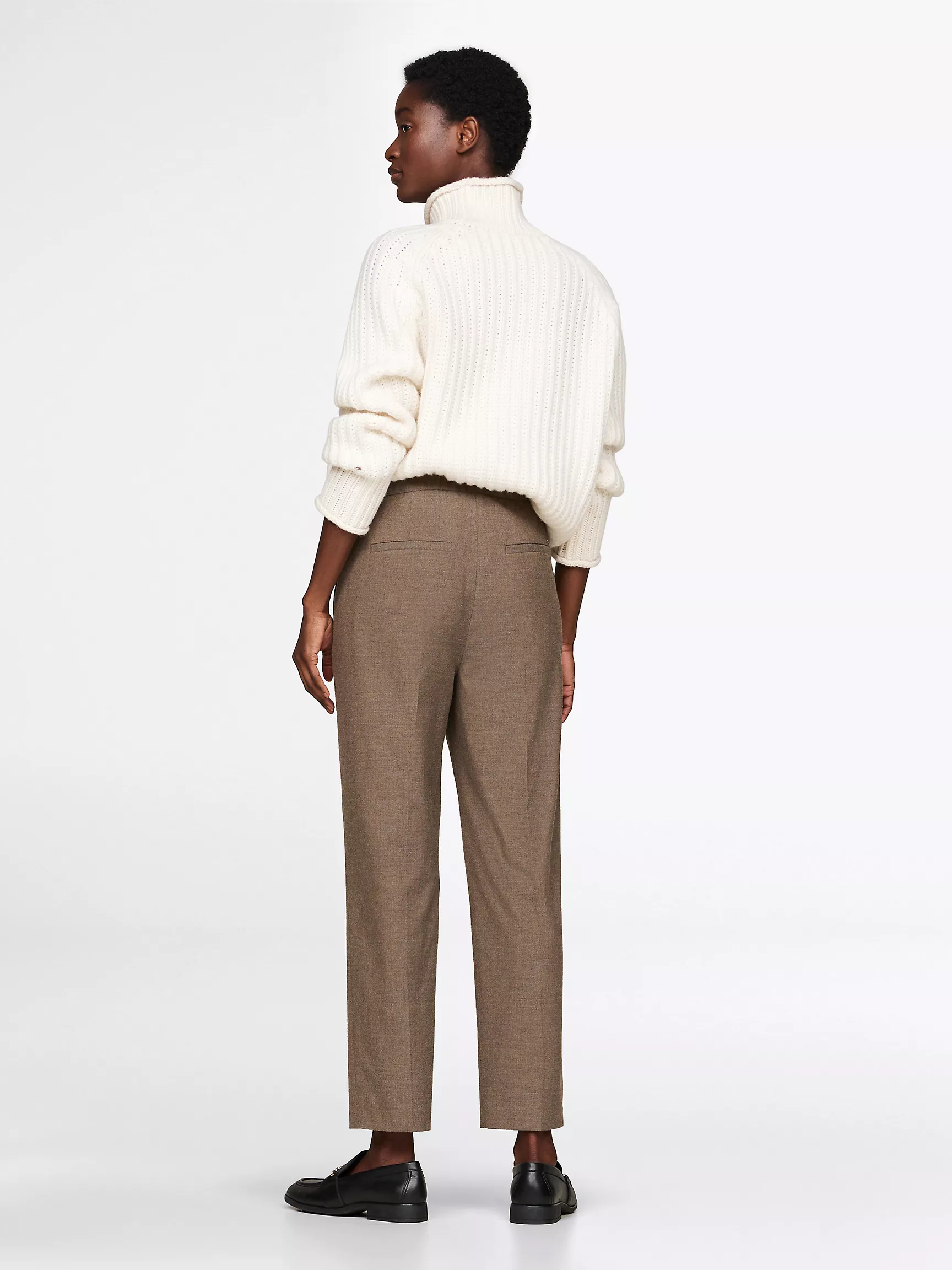 Женские брюки Tommy Hilfiger, Фланелевые брюки приталенного кроя прямого силуэта