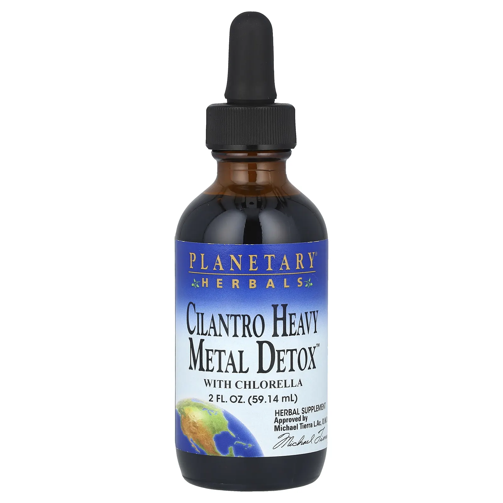 Planetary Herbals, Cilantro Heavy Metal Detox ™ с хлореллой, 59,14 мл (2 жидк. Унции)