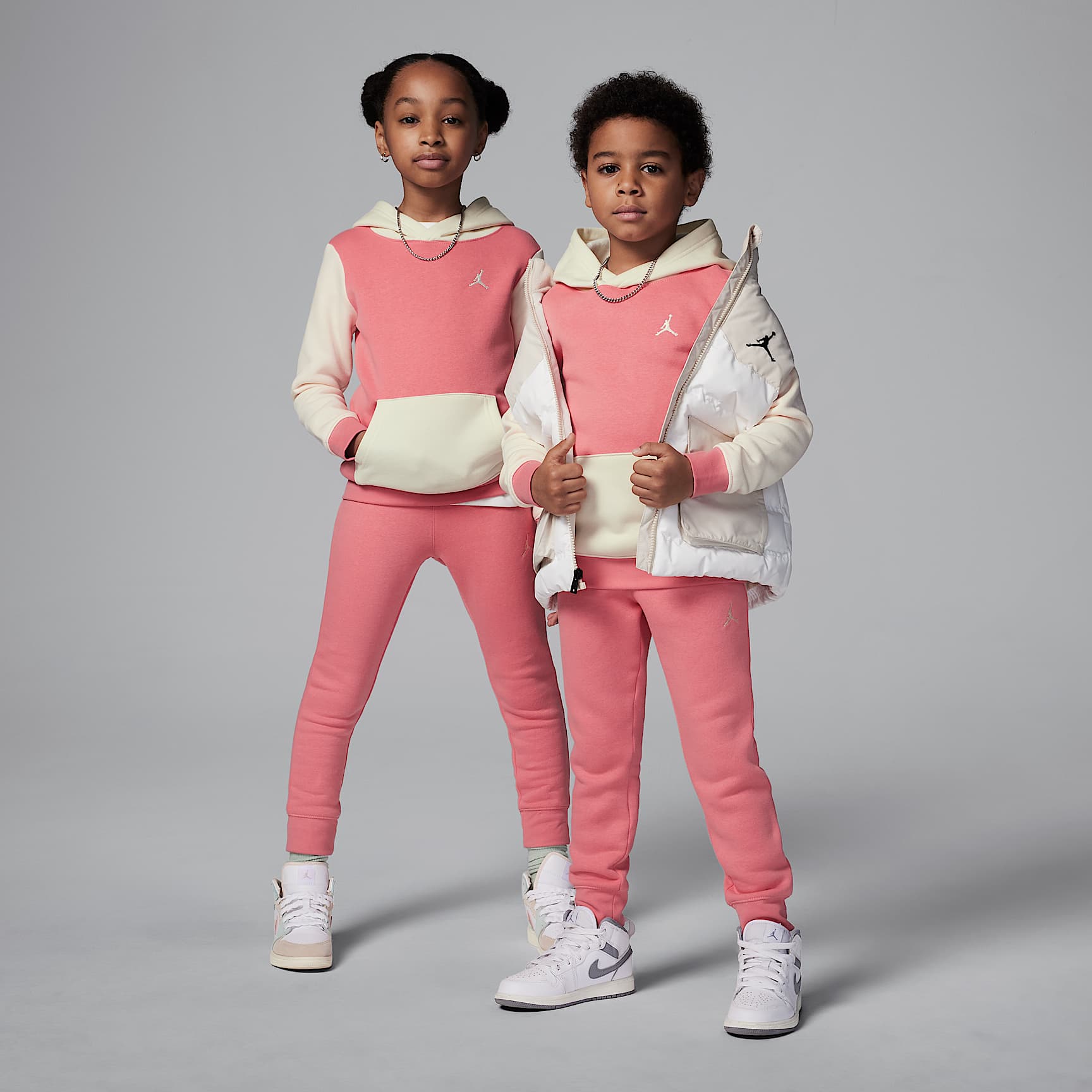 Jordan MJ Brooklyn Fleece Little Kids' 2-Piece Pullover Hoodie Set