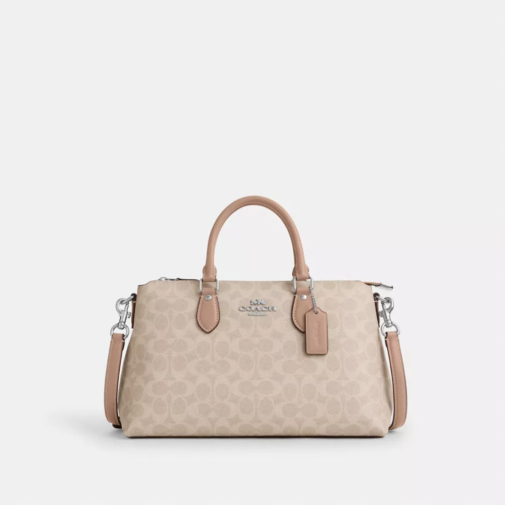 Сумка COACH Georgia Satchel Bag In Signature Canvas