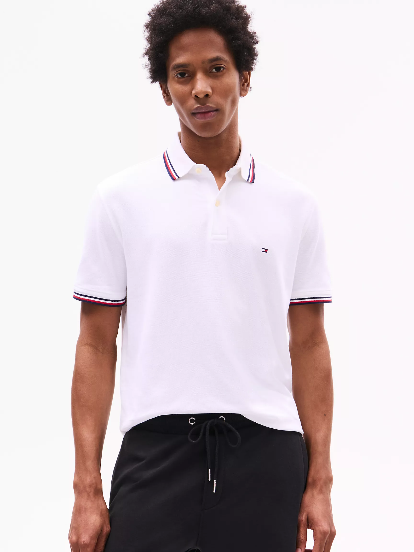 Мужское поло Tommy Hilfiger, Влагоотводящее поло Tommy стандартного кроя