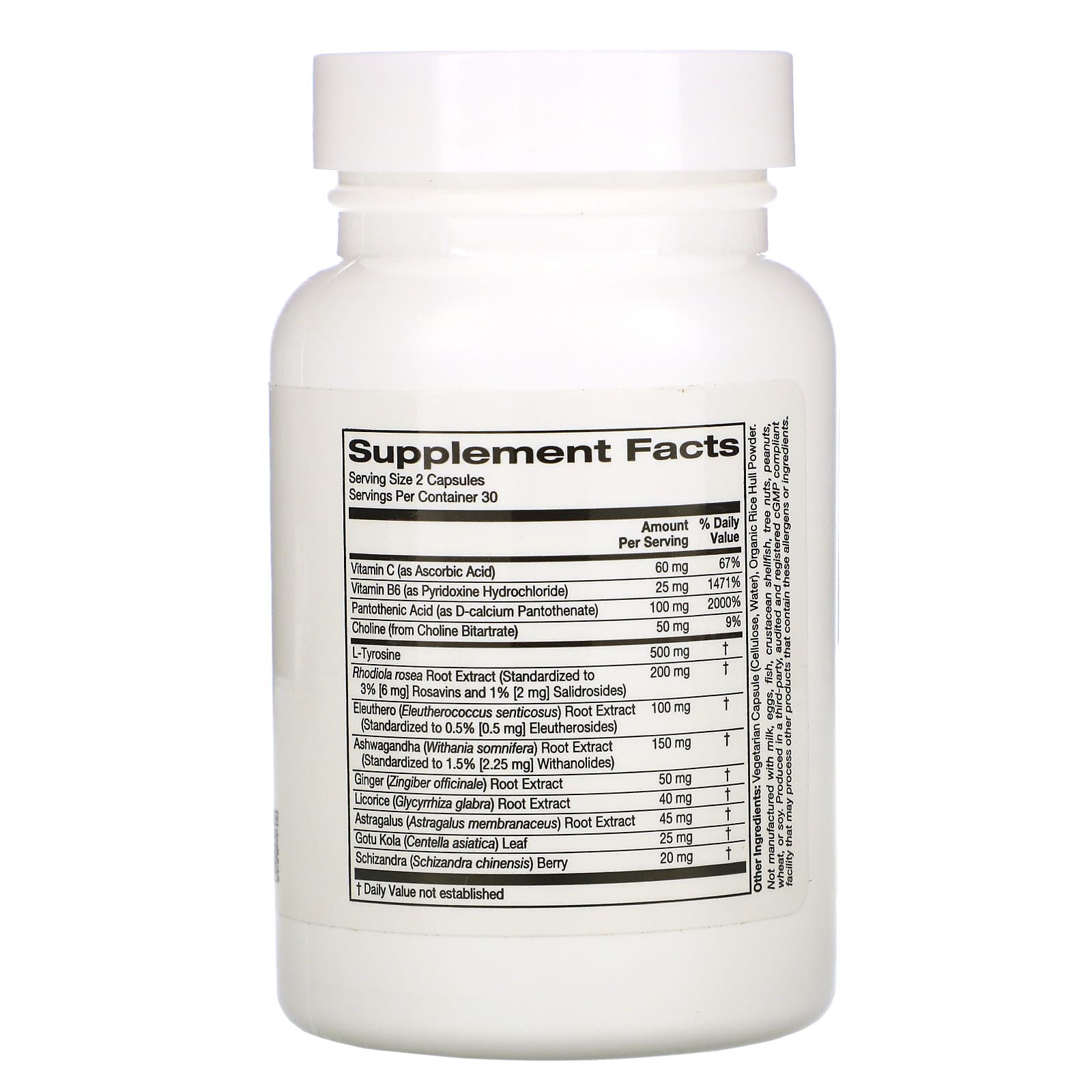 ZOI Research, Поддержка надпочечников, 60 растительных капсул