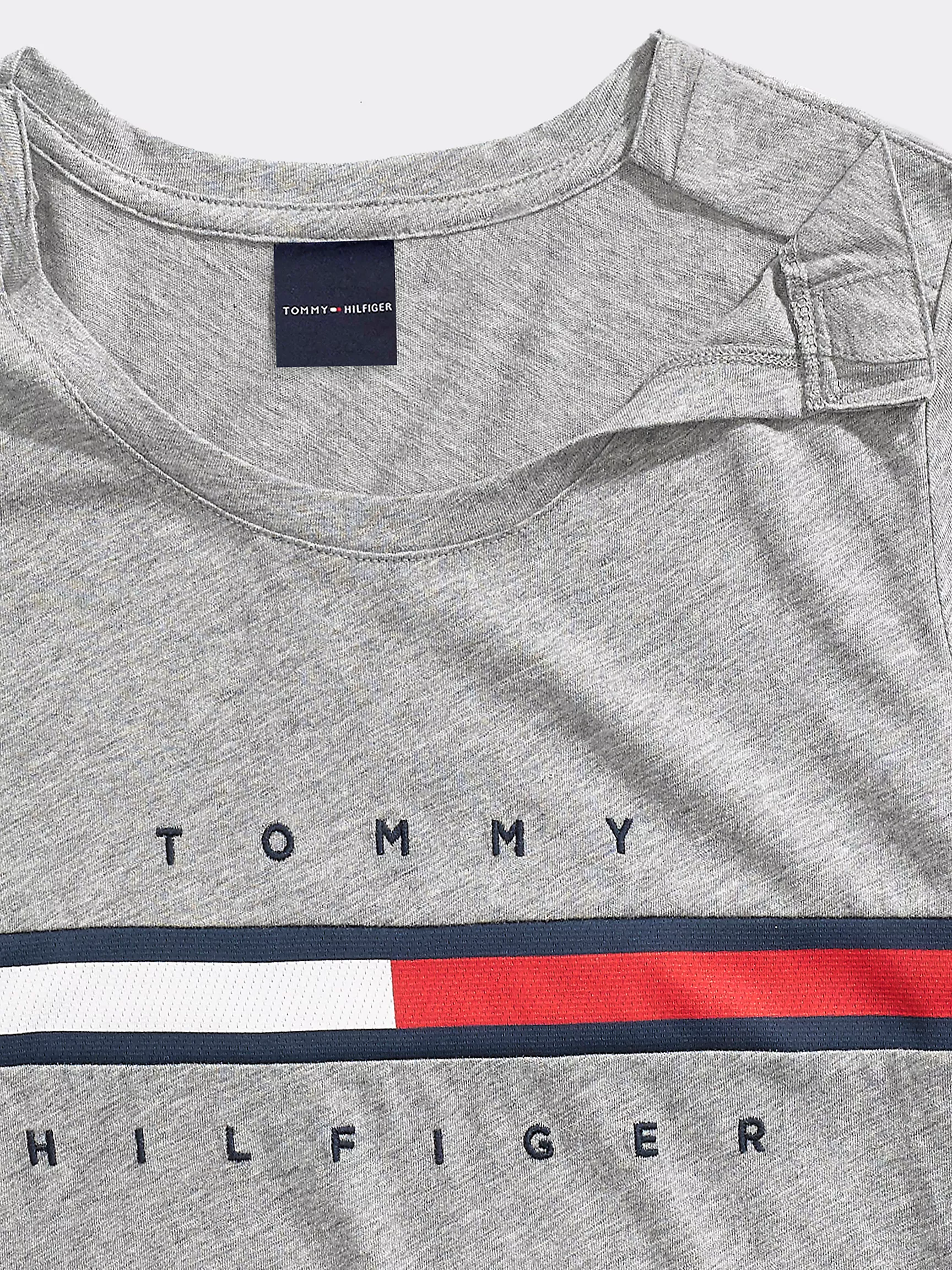 Женская футболка Tommy Hilfiger, Полосатая футболка с фирменным логотипом