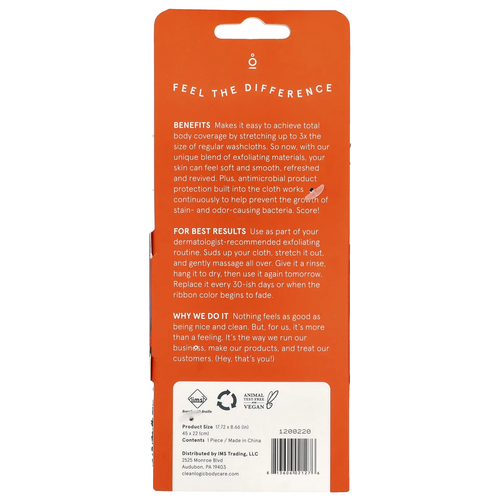 Clean Logic, Sport, отшелушивающая эластичная ткань, серая, 1 шт.