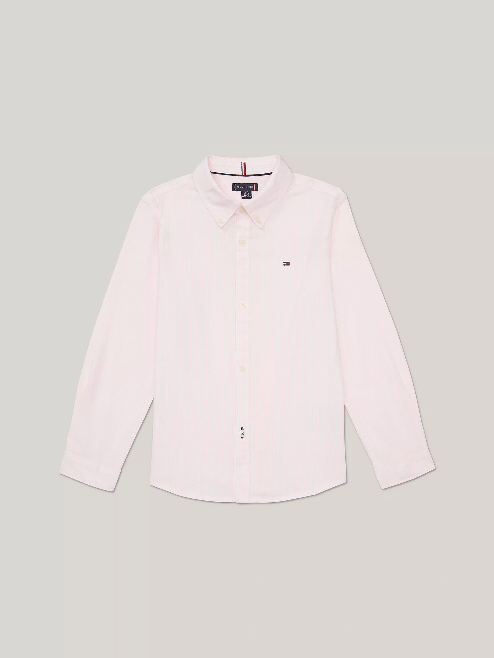 Рубашка для мальчика Tommy Hilfiger, Детская полосатая эластичная рубашка из оксфорда