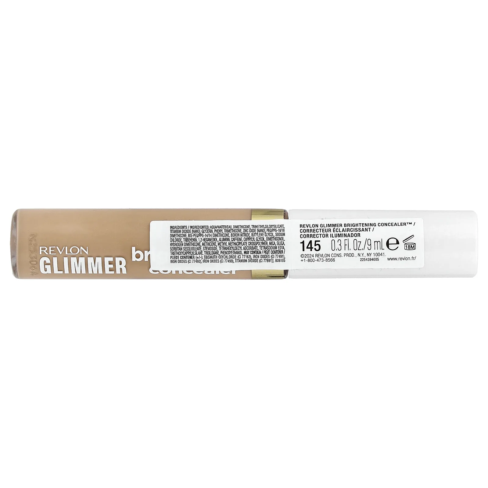 Revlon, Glmer, Brightened Concealer™, оттенок 145, 9 мл (0,3 жидк. унции)