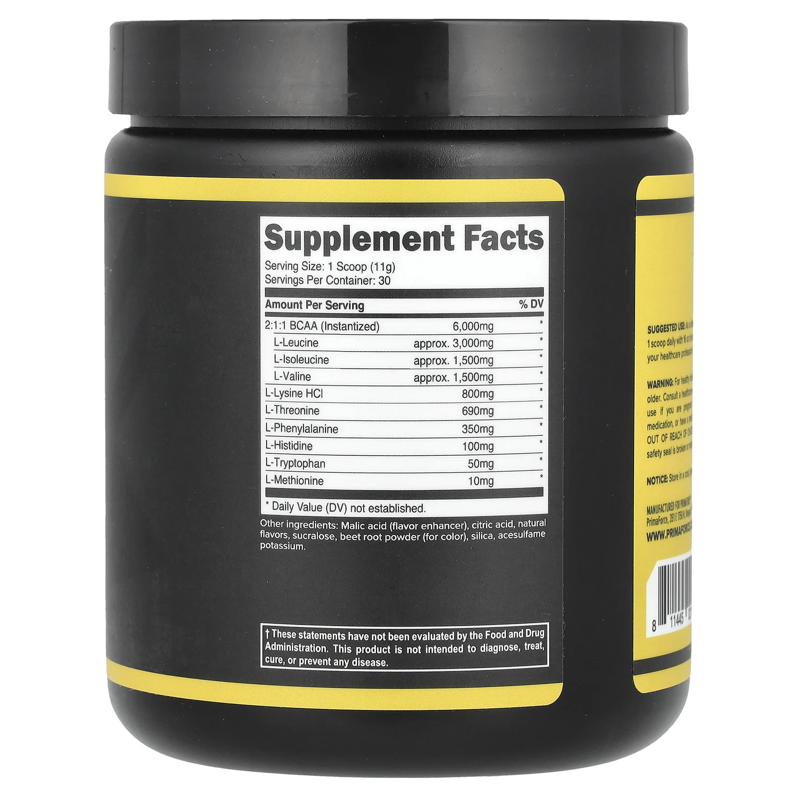 Primaforce, EAA, фруктовый пунш, 330 г (11,6 унции)