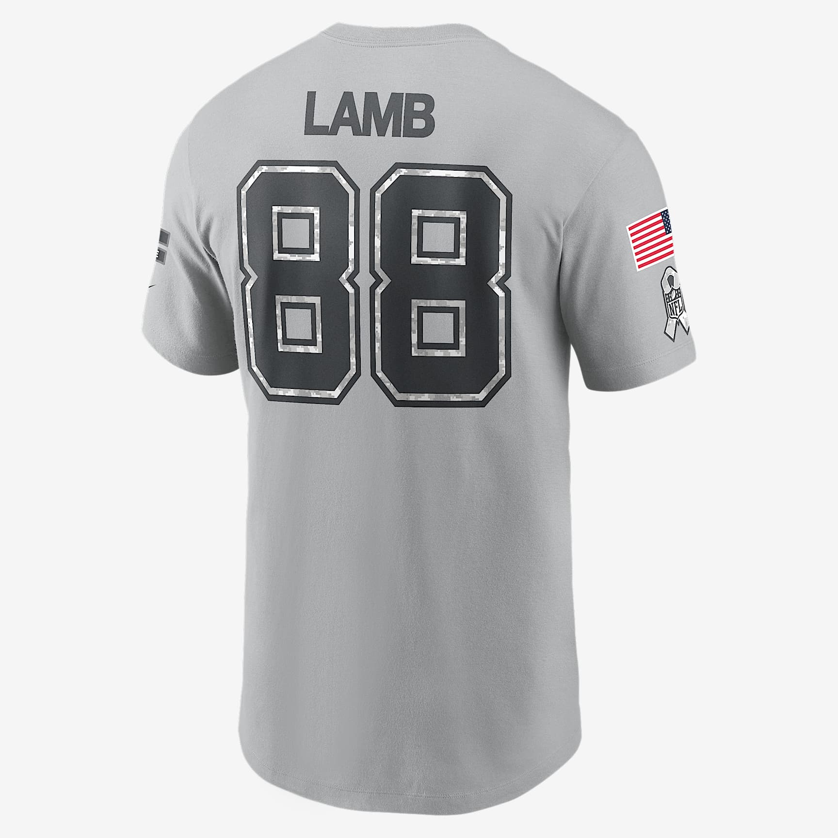 CeeDee Lamb Dallas Cowboys Salute to Service Men's Nike NFL T-Shirt