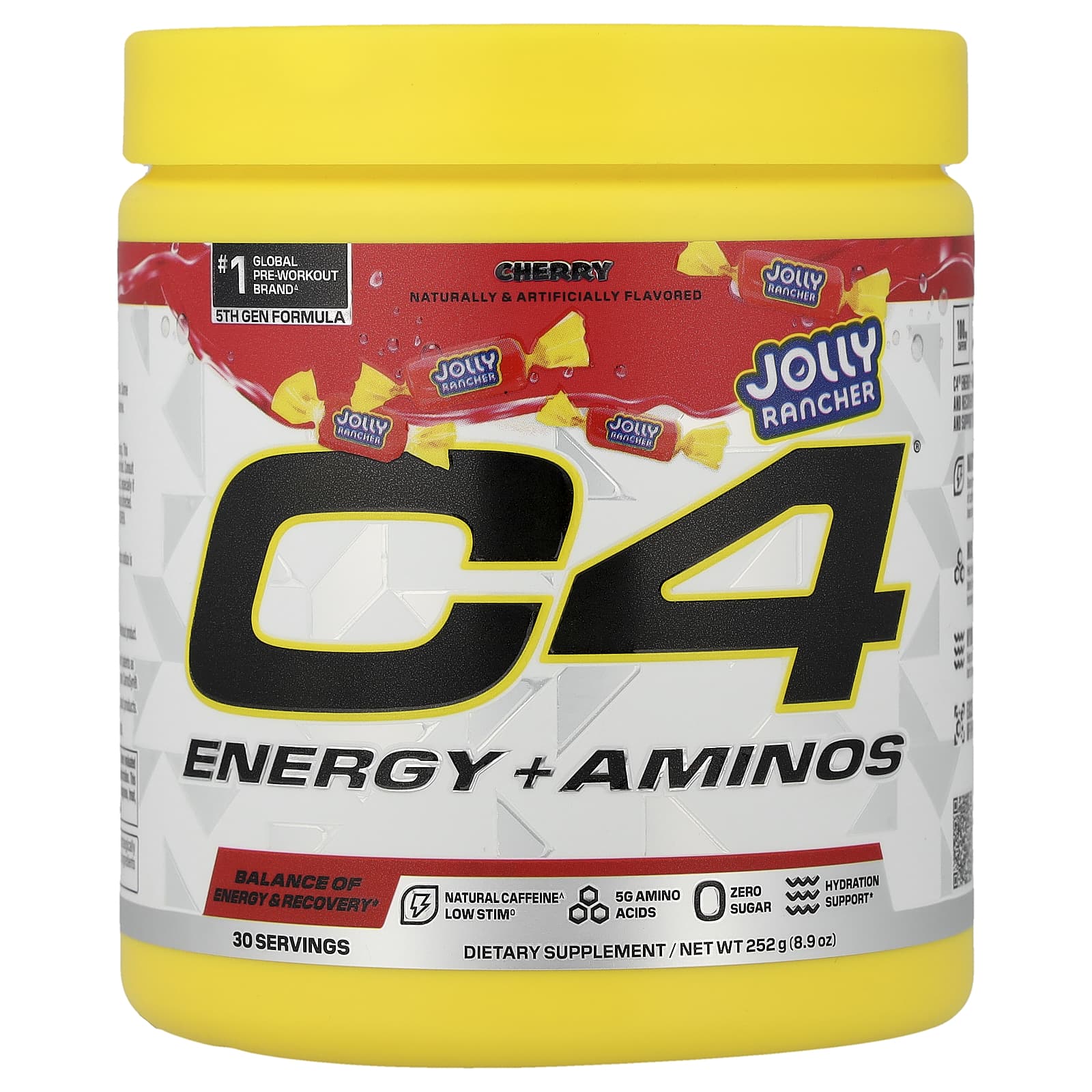 C4 / Cellucor, C4® Energy + Aminos, со вкусом вишни, 252 г (8,9 унции)
