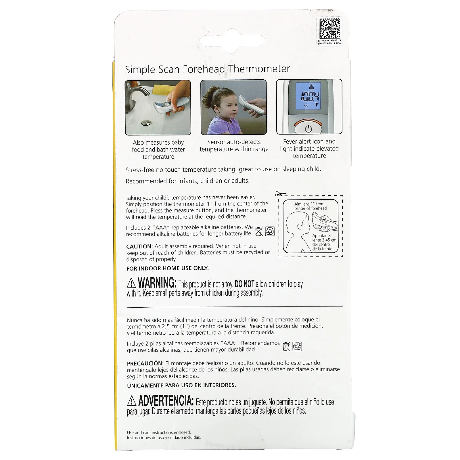 Safety 1st, лобный термометр, простой развертка, 1 шт.