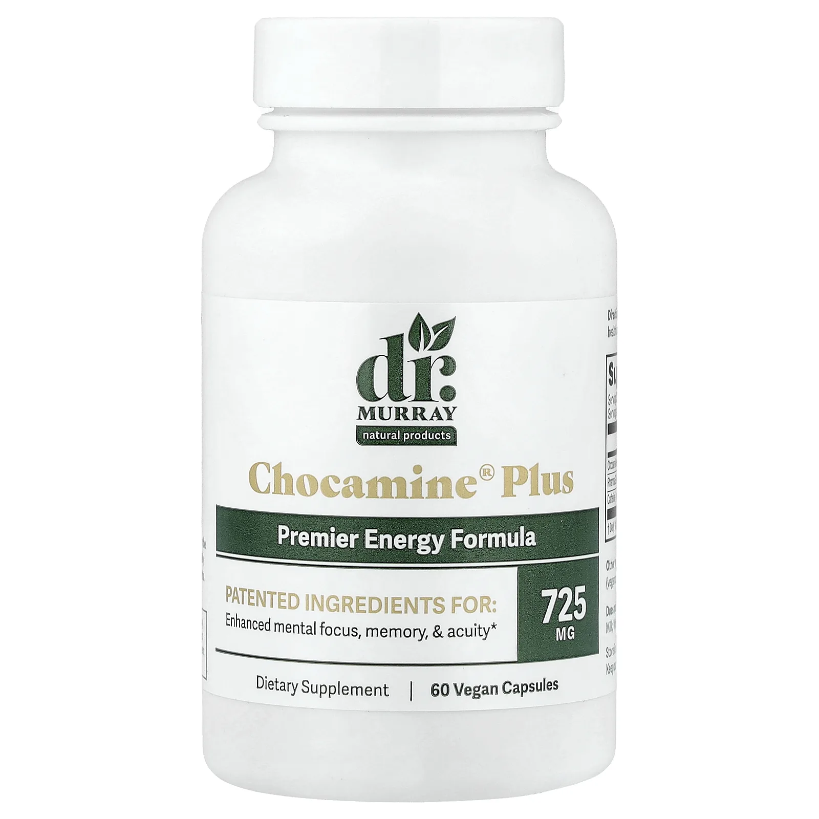 Dr. Murray's, Chocamine® Plus, 60 веганских капсул