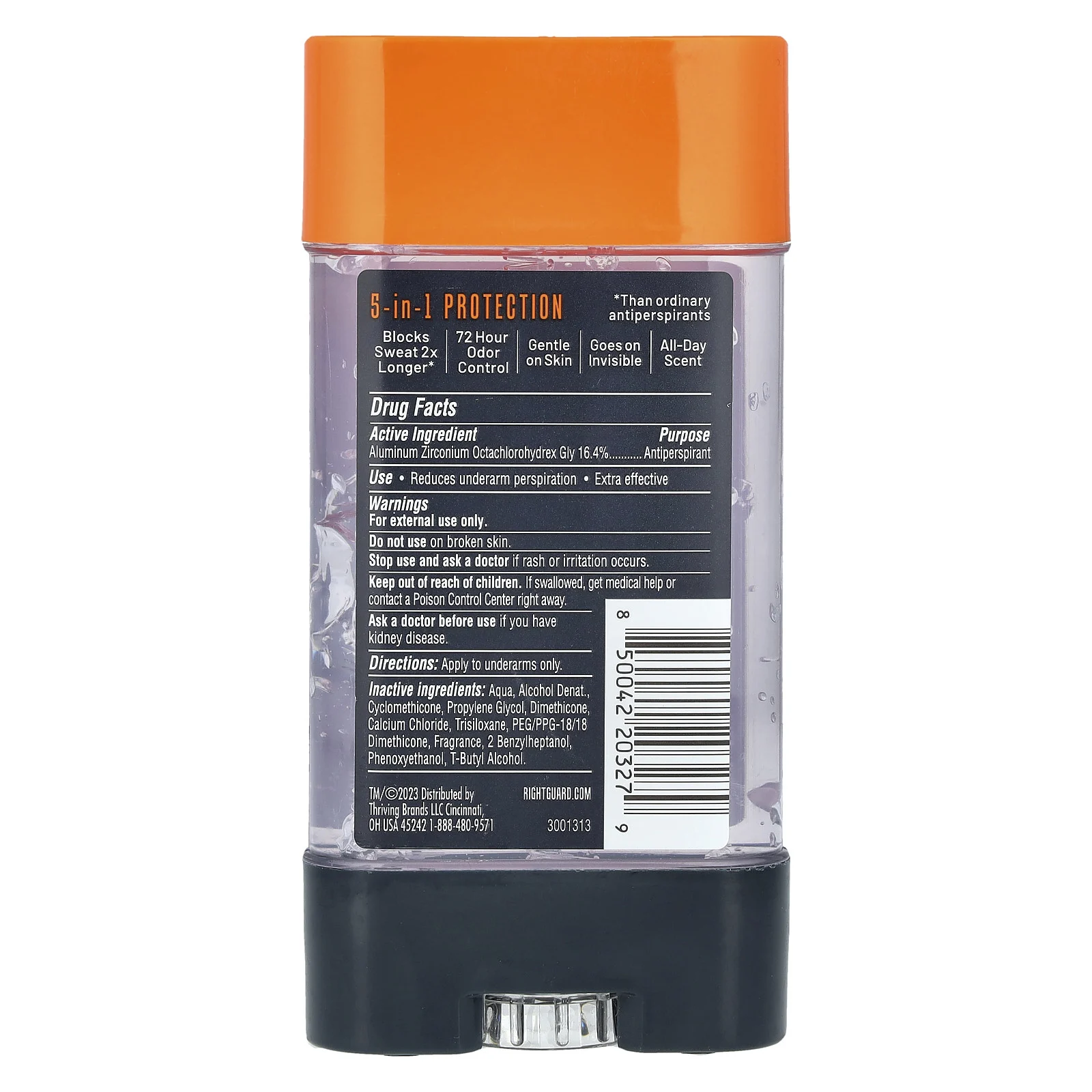 Right Guard, Xtreme Defense, дезодорант-антиперспирант, Forest Spring, 113 г (4 унции)