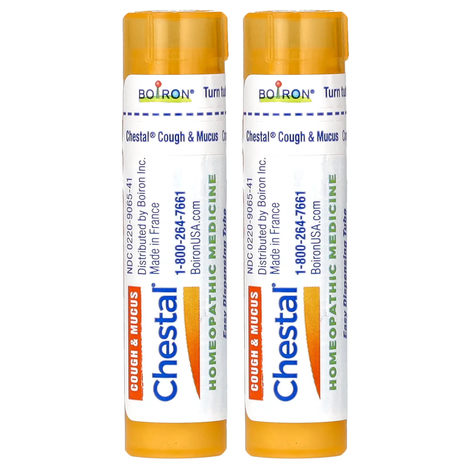 Boiron, Chestal Meltaway, гранулы для снятия кашля и слизи, 2 тюбика, прибл. 80 гранул каждая