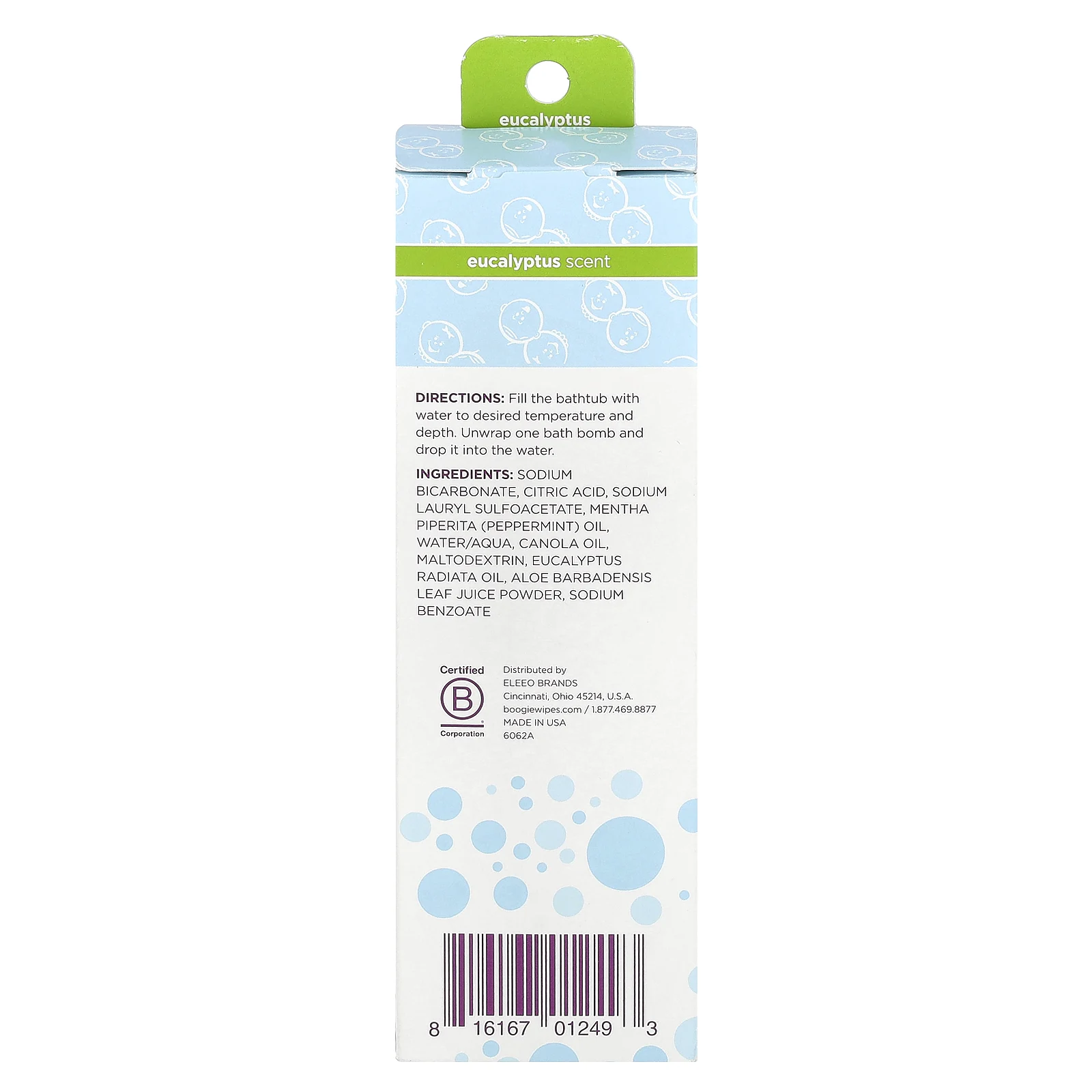 Boogie Wipes, Soothing Bath Bombs, Eucalyptus , 3 Bath Bombs, 2.8 oz (79 g) Each