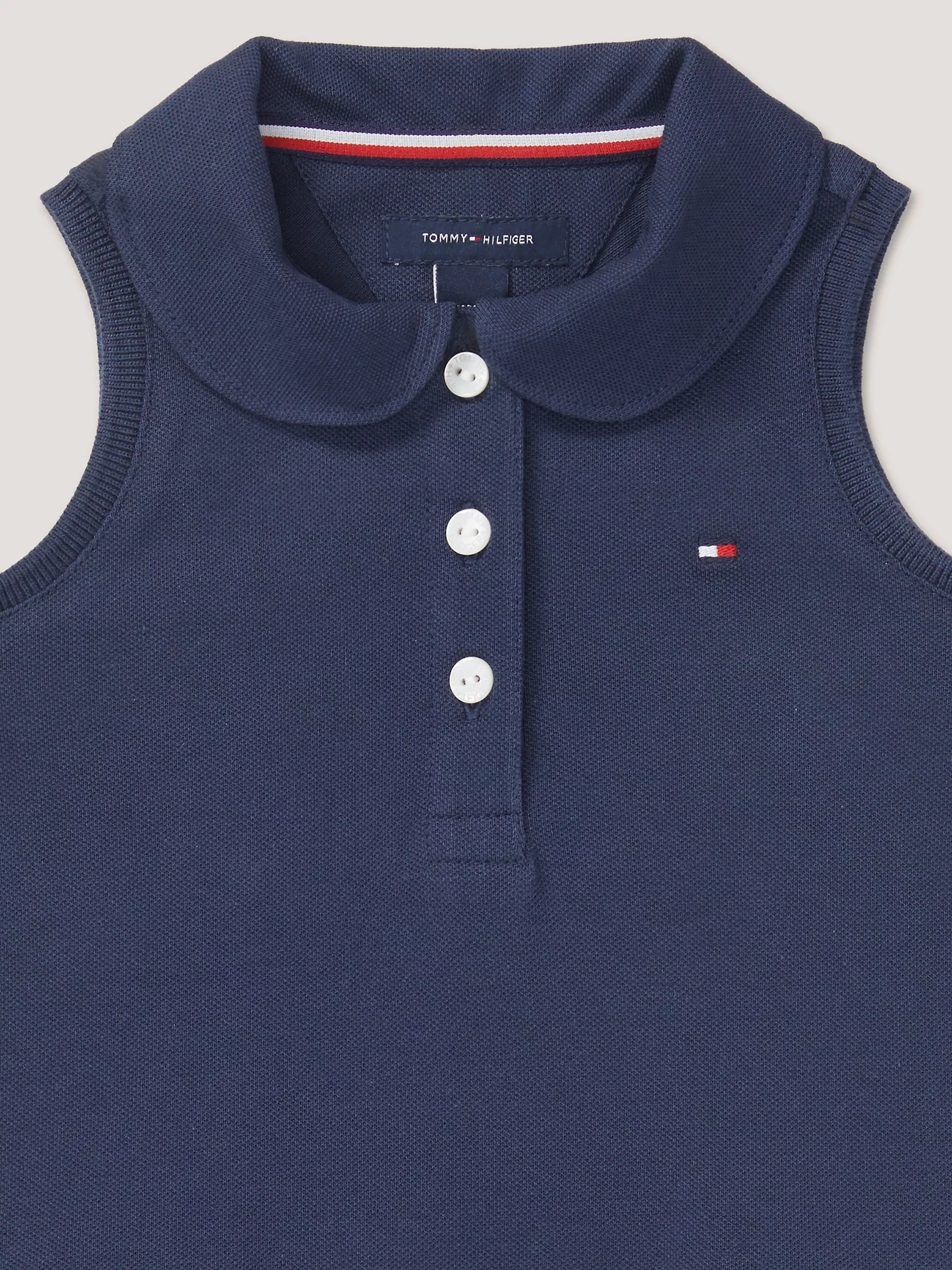 Детское платье Tommy Hilfiger, Детское эластичное поло-платье без рукавов