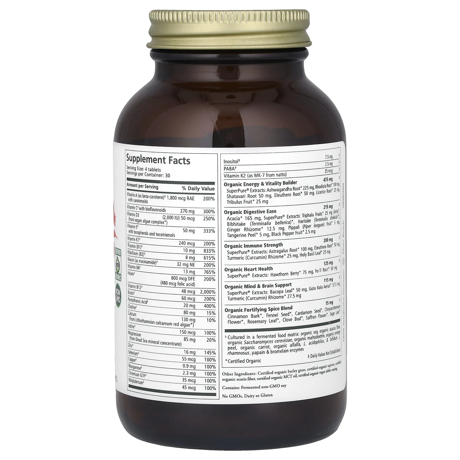 Pure Synergy, Vita·Min·Herb, мультивитамины для мужчин, 120 таблеток