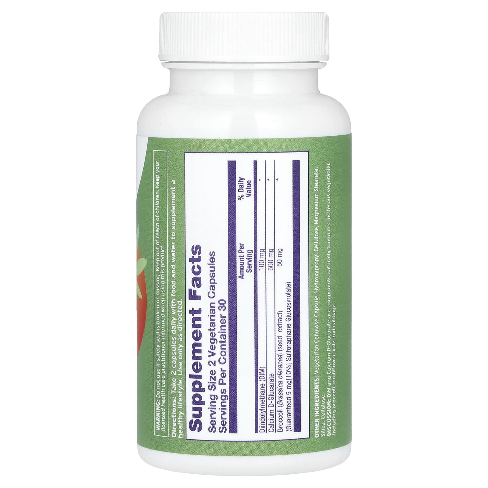 Emerita, DIM с D-глюкаратом кальция и семенами брокколи, 60 вегетарианских капсул