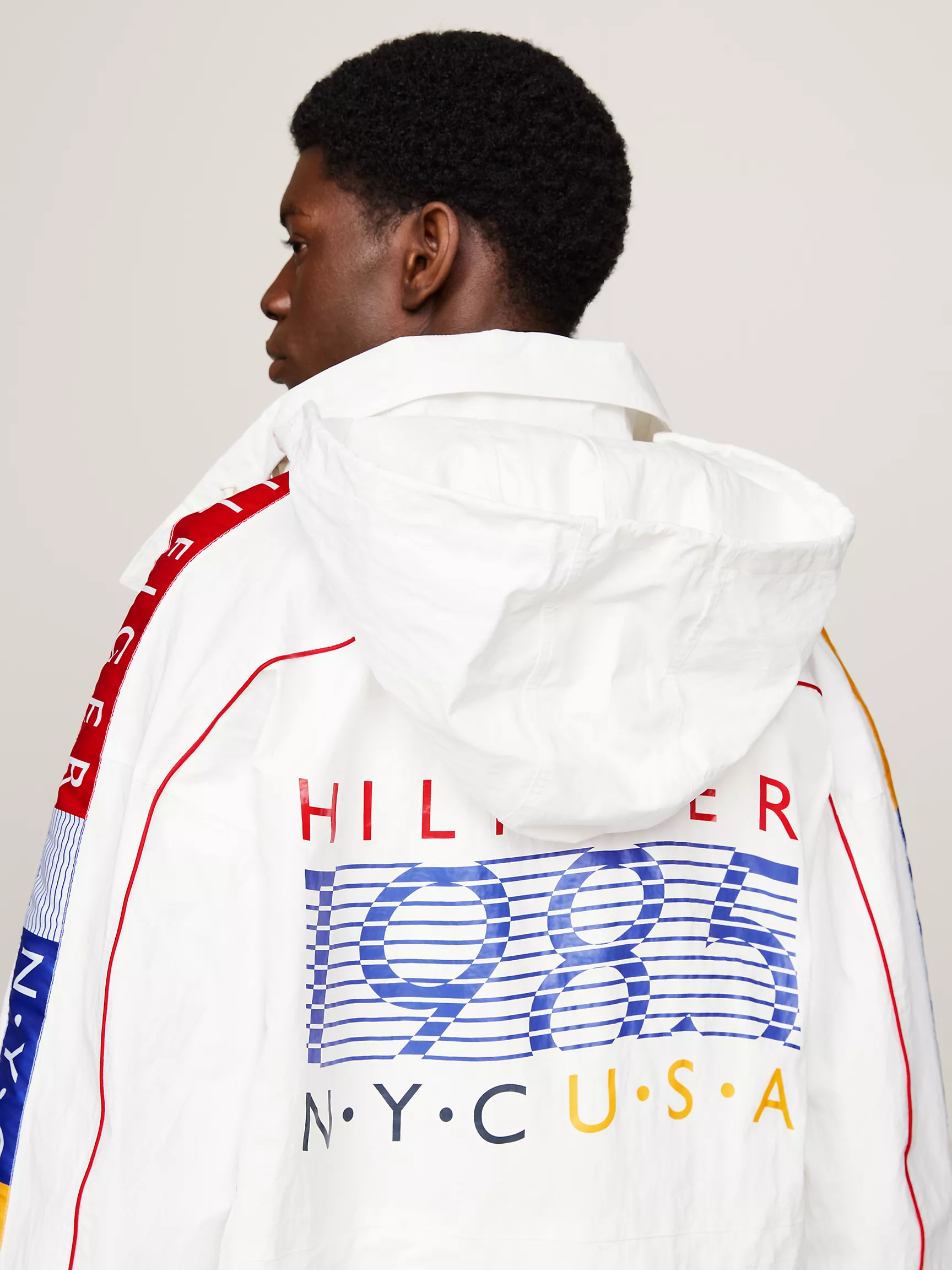 Мужская куртка Tommy Hilfiger, Ветровка Hilfiger Team с капюшоном