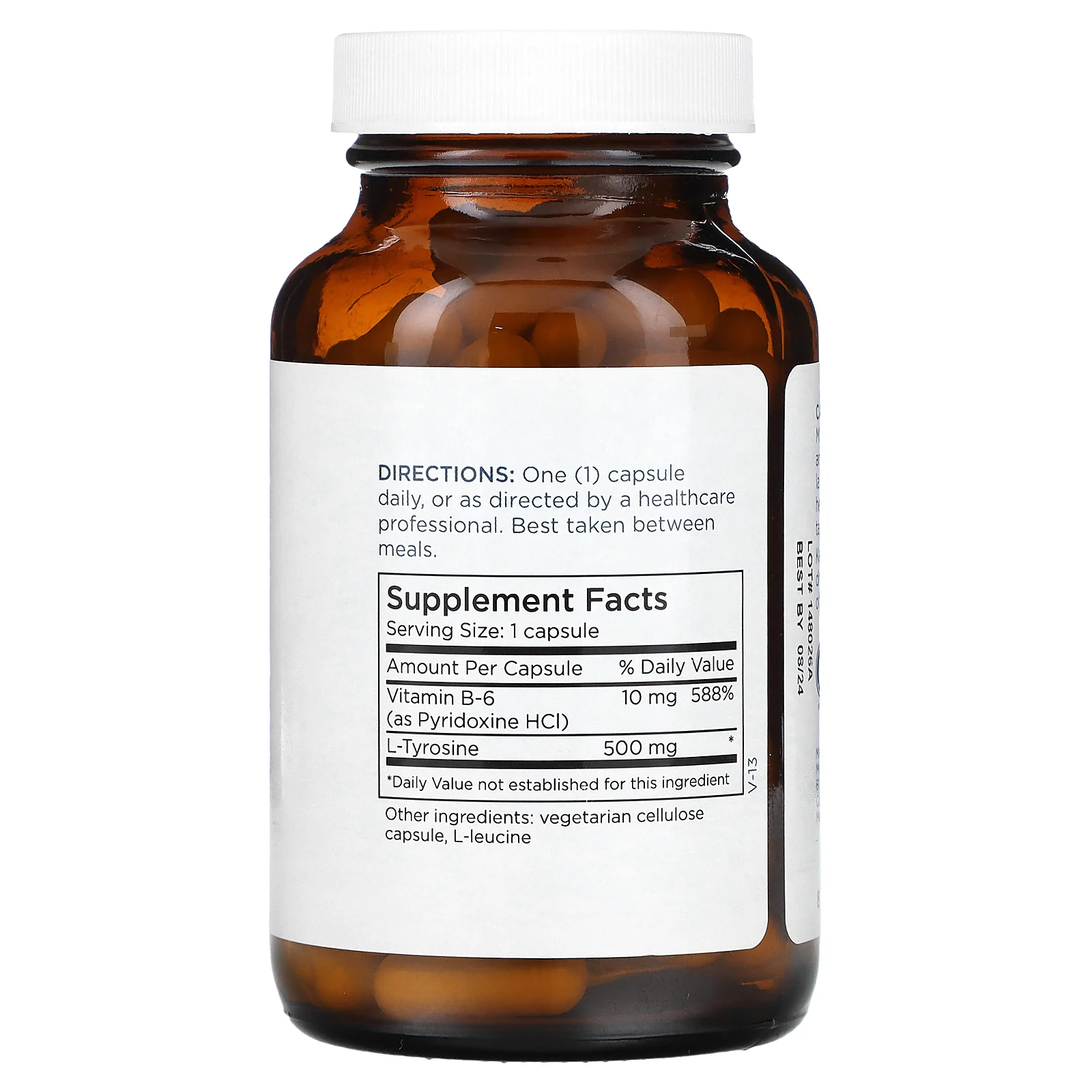 Metabolic Maintenance, L-тирозин, 500 мг, 100 капсул