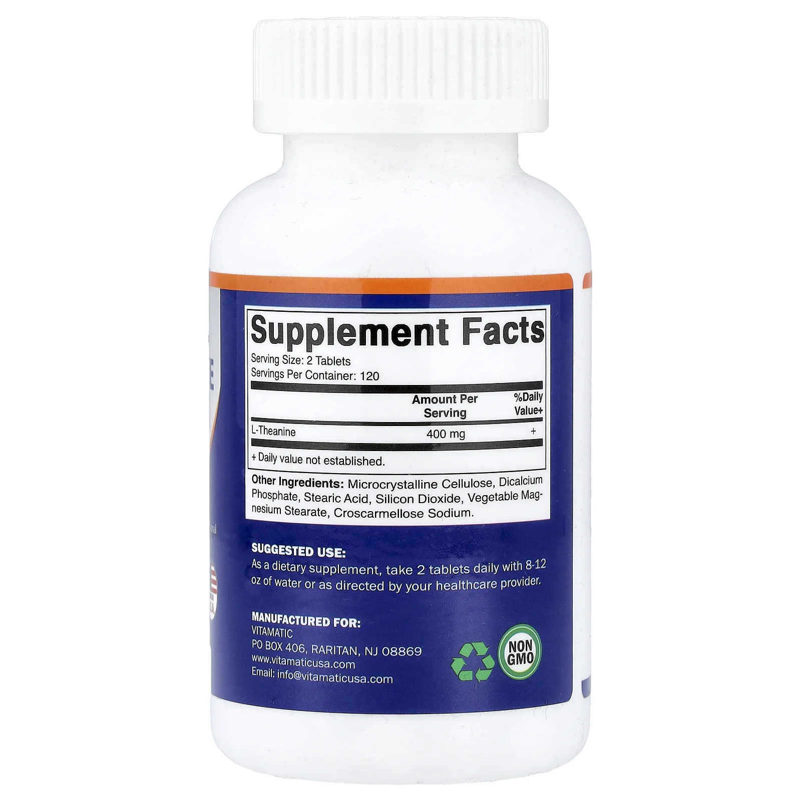 Vitamatic, L-теанин, 240 таблеток (200 мг в 1 таблетке)