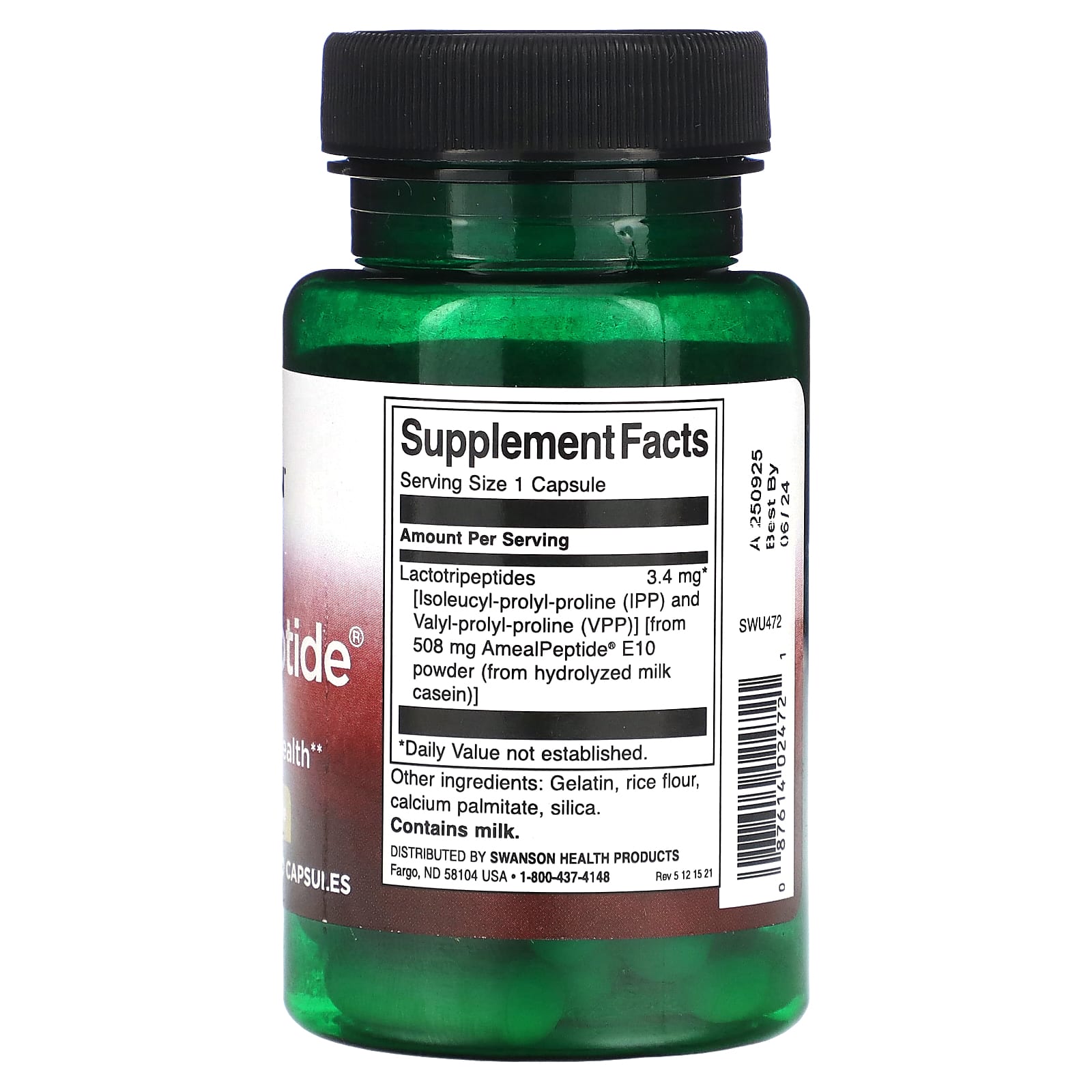 Swanson, AmealPeptide, 3,4 мг, 30 капсул