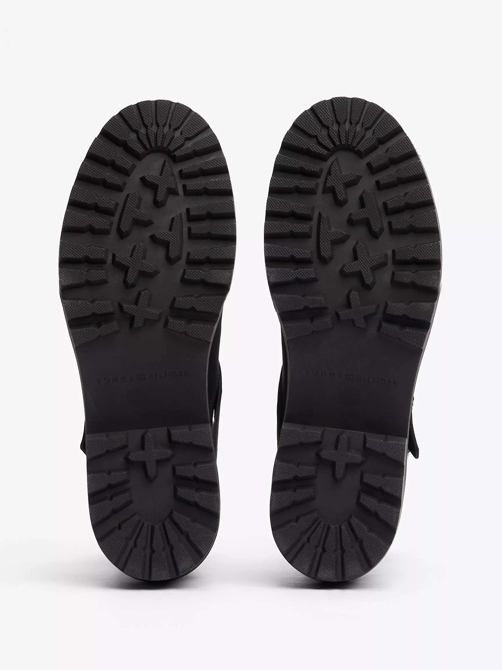 Женские ботинки Tommy Hilfiger, Кожаные байкерские ботинки с двойной пряжкой