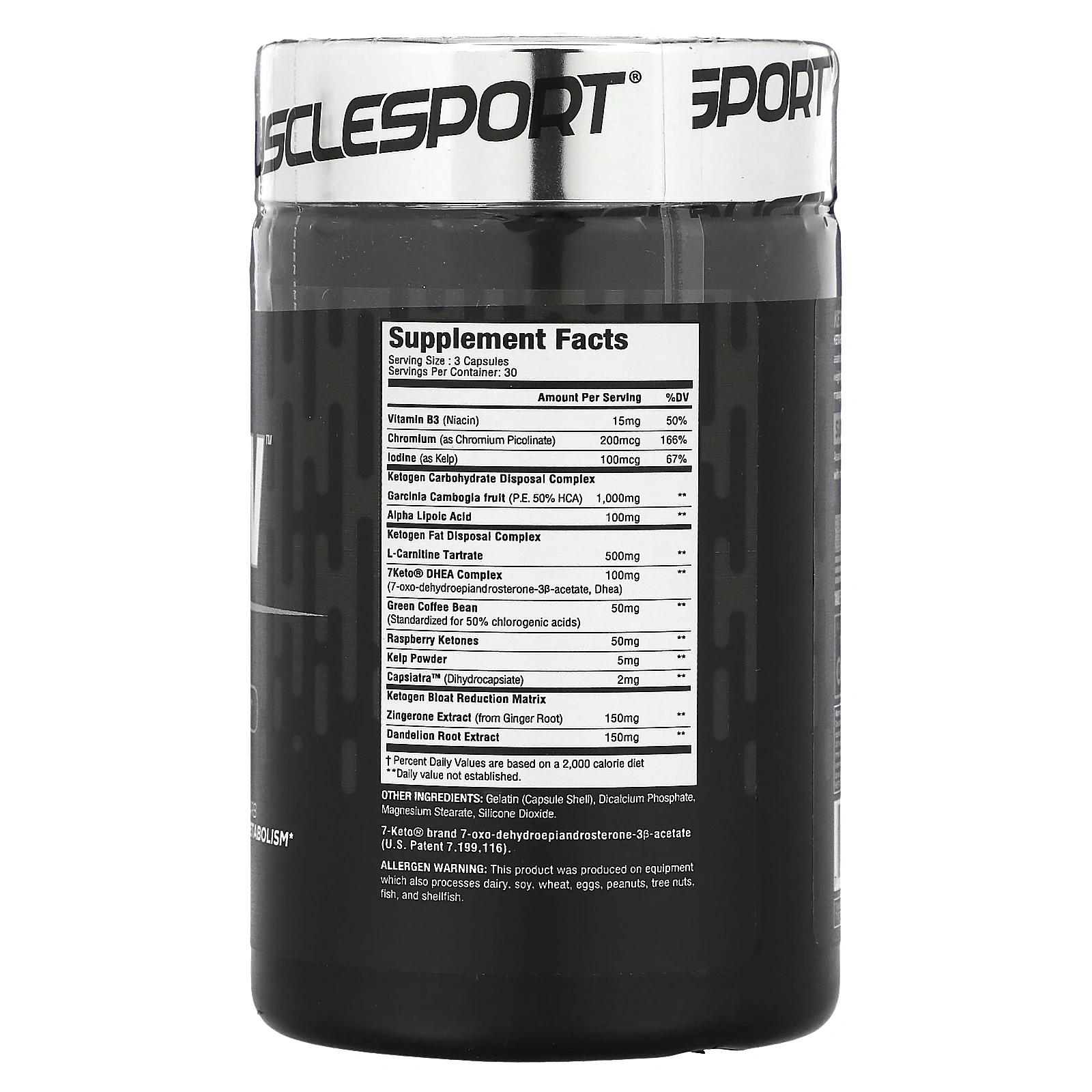 MuscleSport, Black Series, кетоген`` 90 капсул