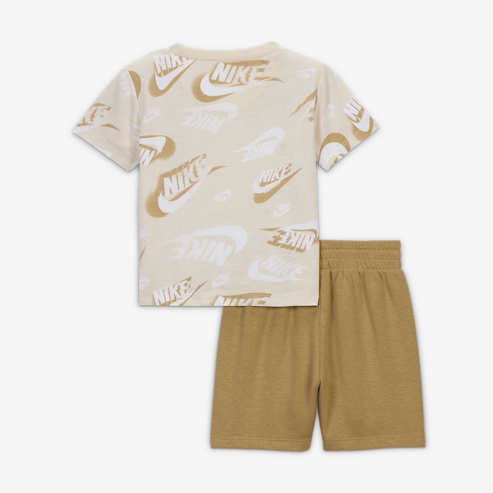 Nike Sportswear Baby On the Move Printed Tee and French Terry Shorts Set
